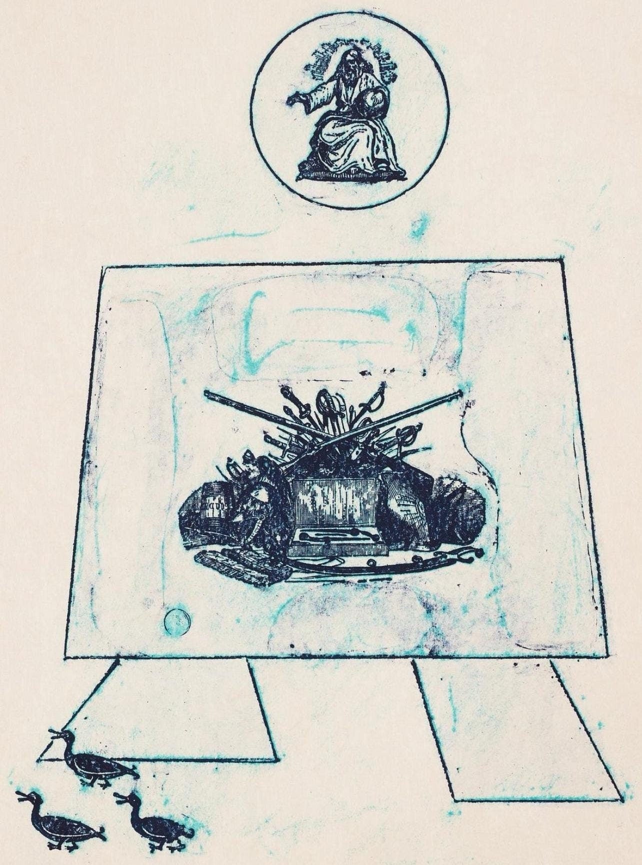Max Ernst, Composition (Spies/Leppien 218), La Ballade du Soldat, Limited Edition Lithograph