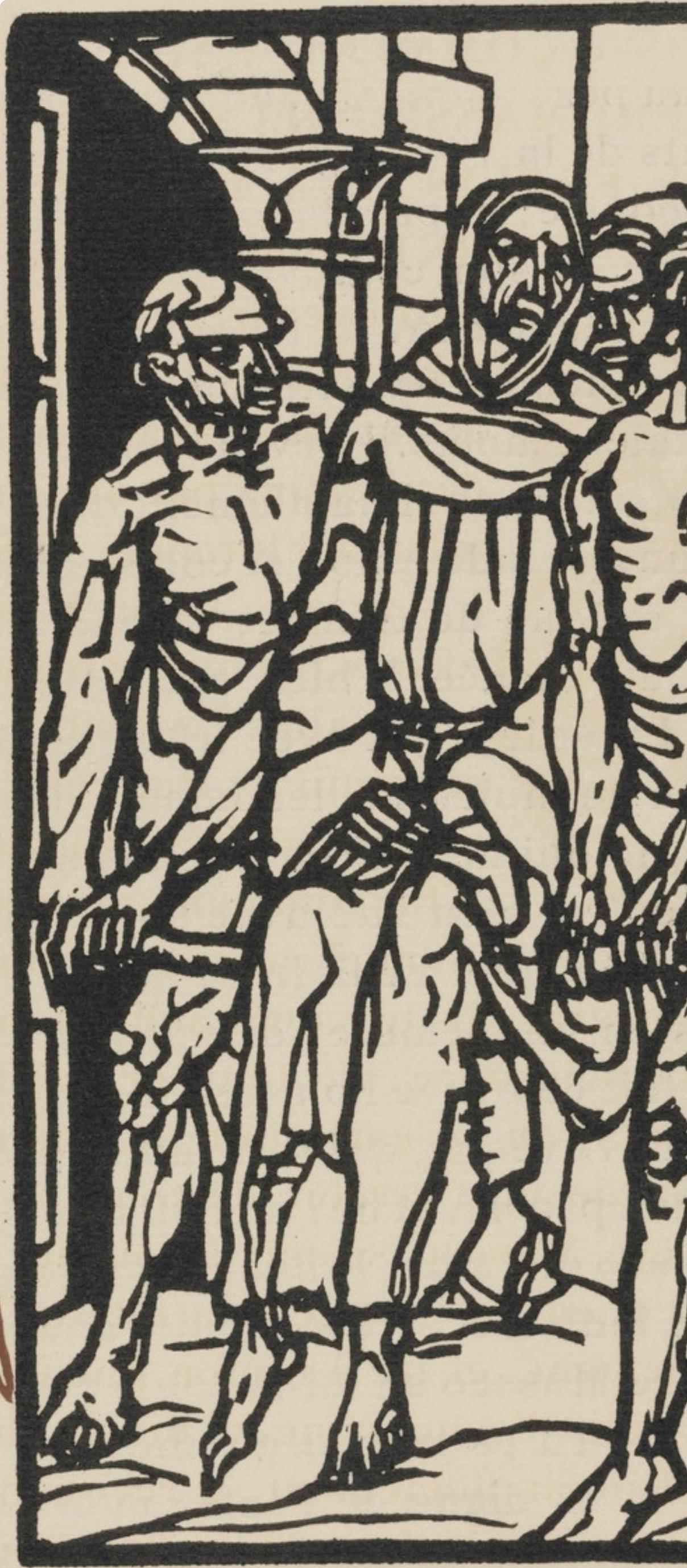Émile Bernard, Composition (Morane, No. 100), Les Petites Fleurs de St. Françoise, Limited Edition Woodcut