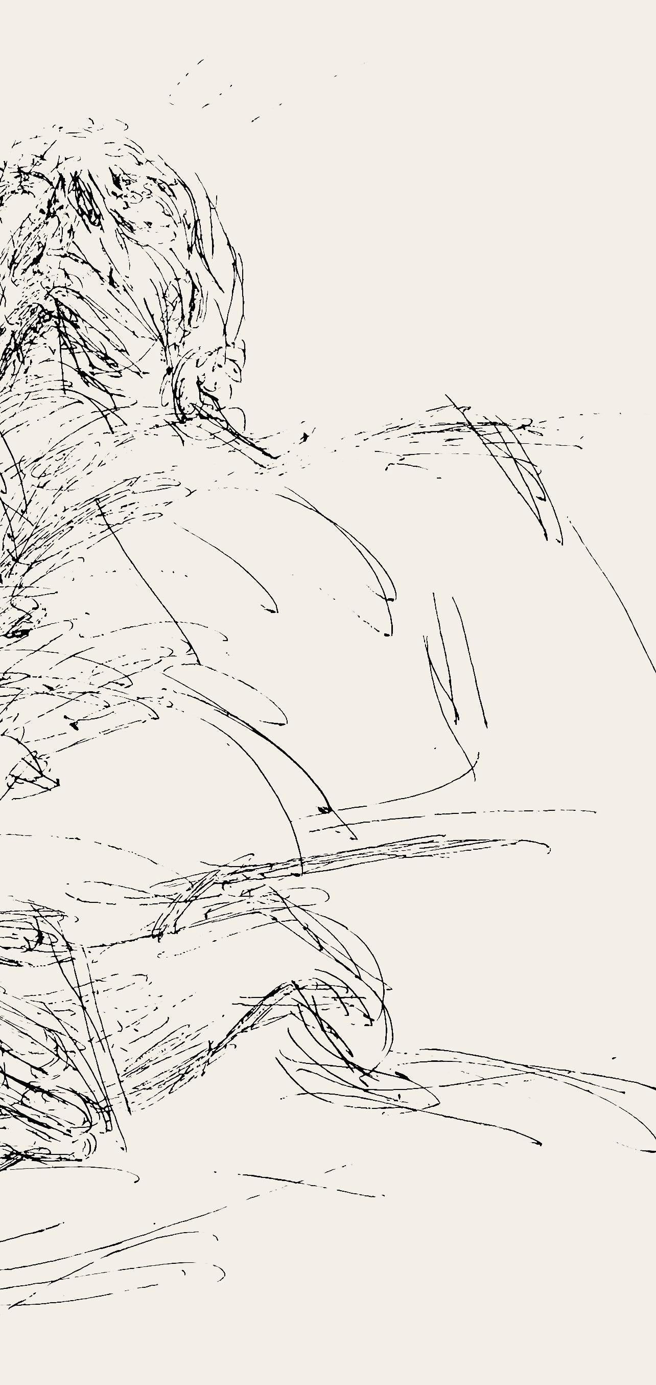Alberto Giacometti, Georges Braque le 31 août 1963, l’Hommage à Georges Braque, Derrière le miroir, Limited Edition Lithograph