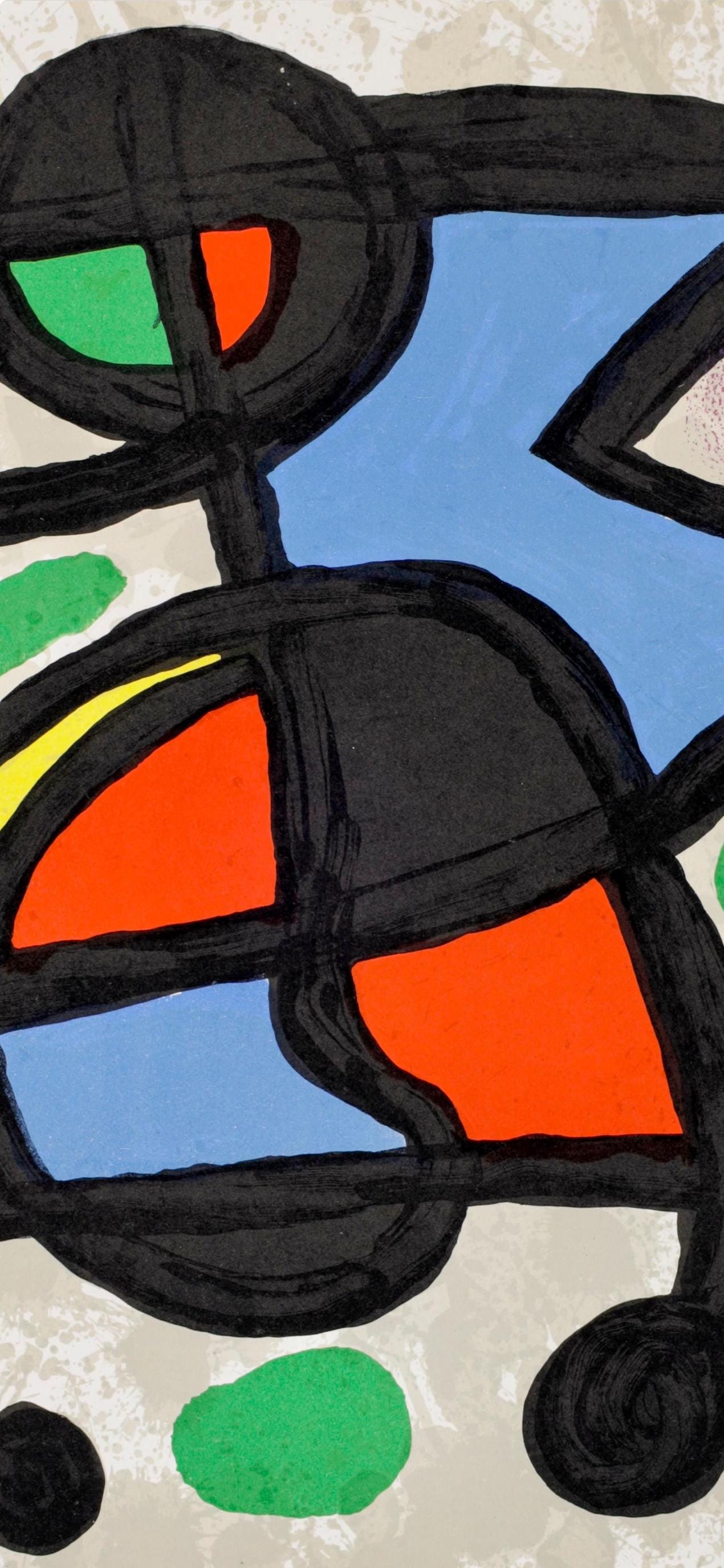 Joan Miró, Composition, Derrière le miroir, Limited Edition Lithograph