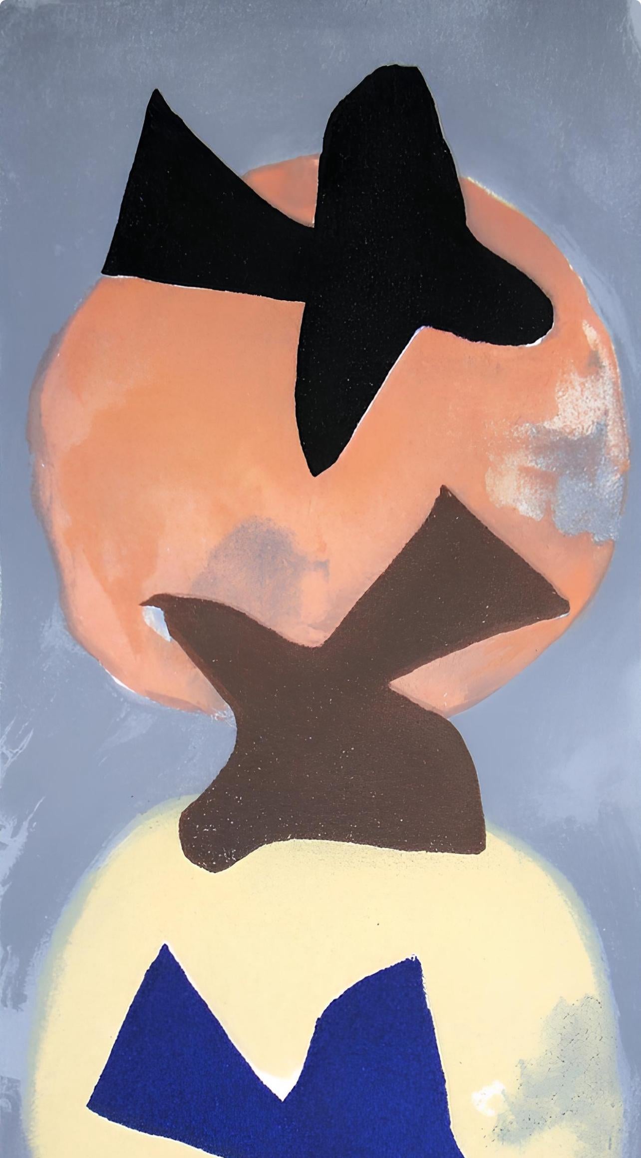 Georges Braque, Soleil et Lune I (Maeght 1034), Derrière le miroir, Limited Edition Lithograph