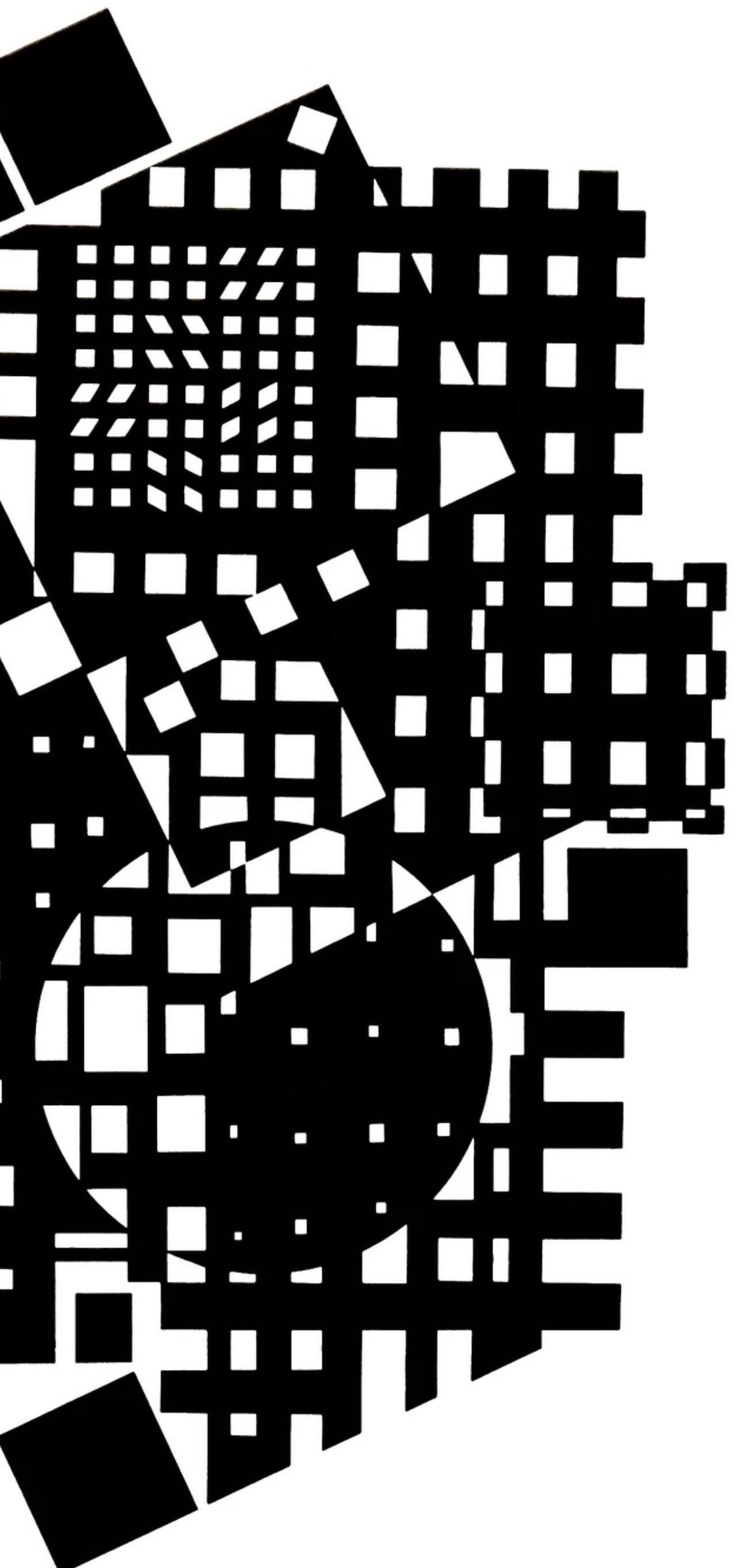 Victor Vasarely, Composition, Croisées, Limited Edition Héliogravure