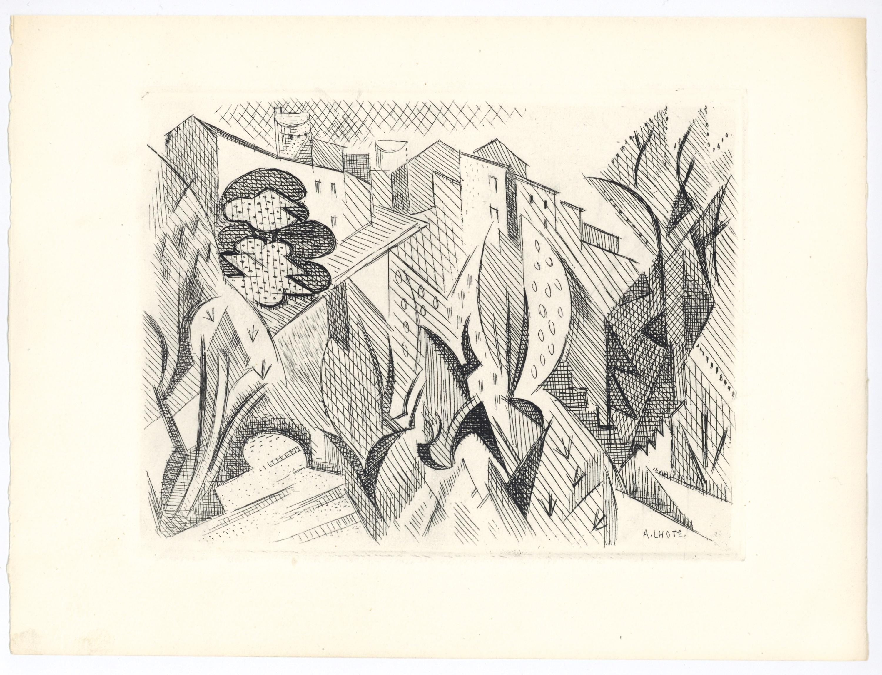 André Lhote, Composition, Alternance, Limited Edition Etching
