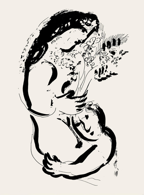 Marc Chagall, Composition (Cramer 33), Derrière le miroir, Limited Edition Lithograph