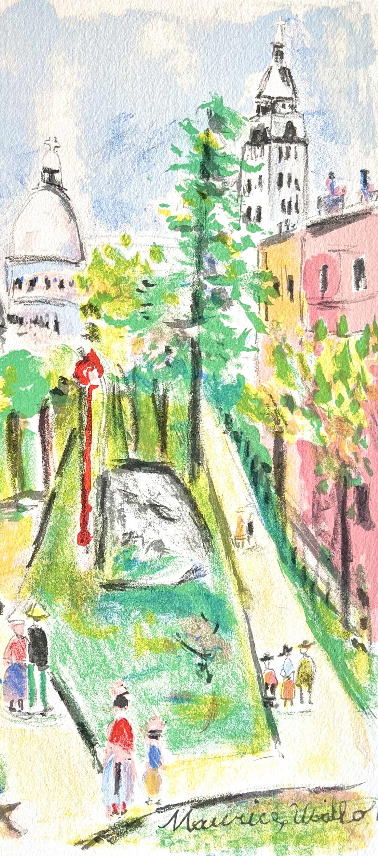 Maurice Utrillo, Montmartre (Place Saint-Pierre), Paris Capitale, Limited Edition Lithograph