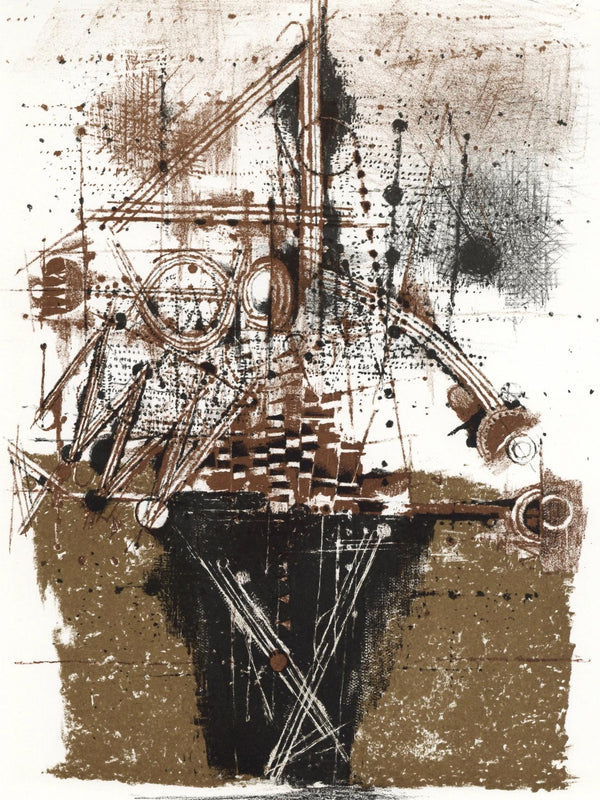 Johnny Friedlaender, Composition, XXe siècle, Limited Edition Lithograph