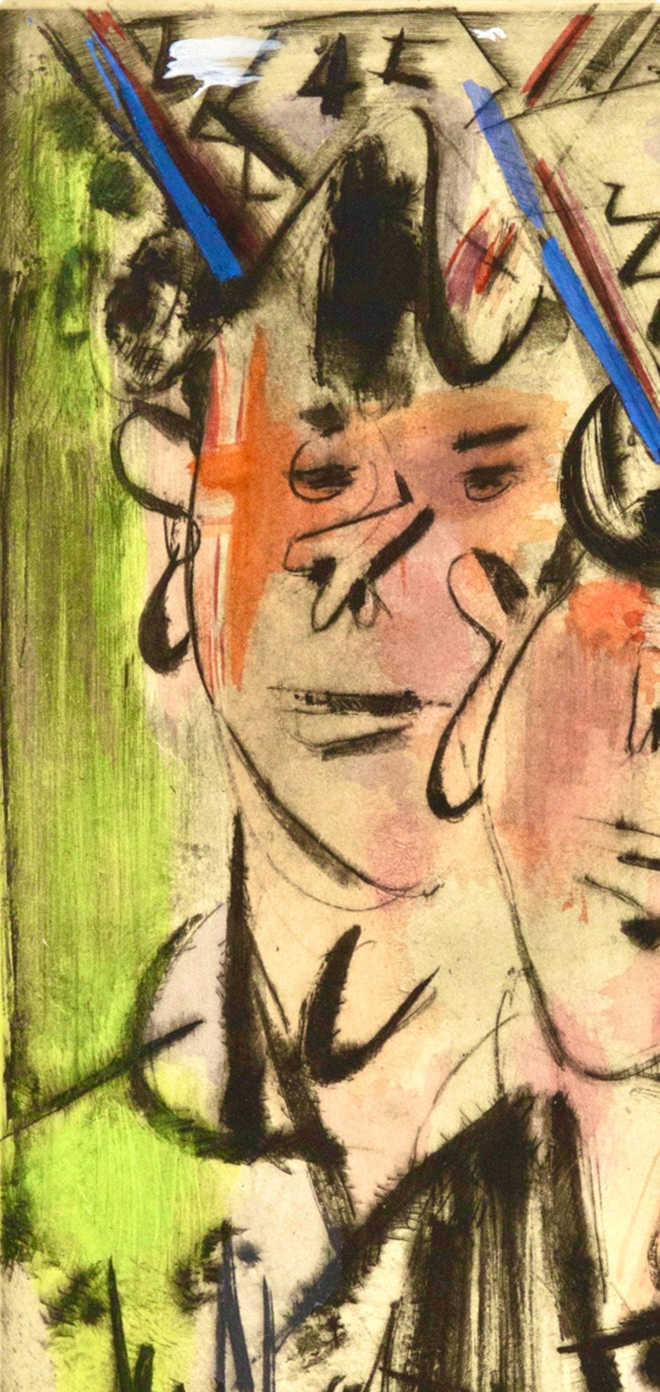 Gen Paul, Le Quart du Tourlourou, Vins, Fleurs et Flammes, Limited Edition Lithograph