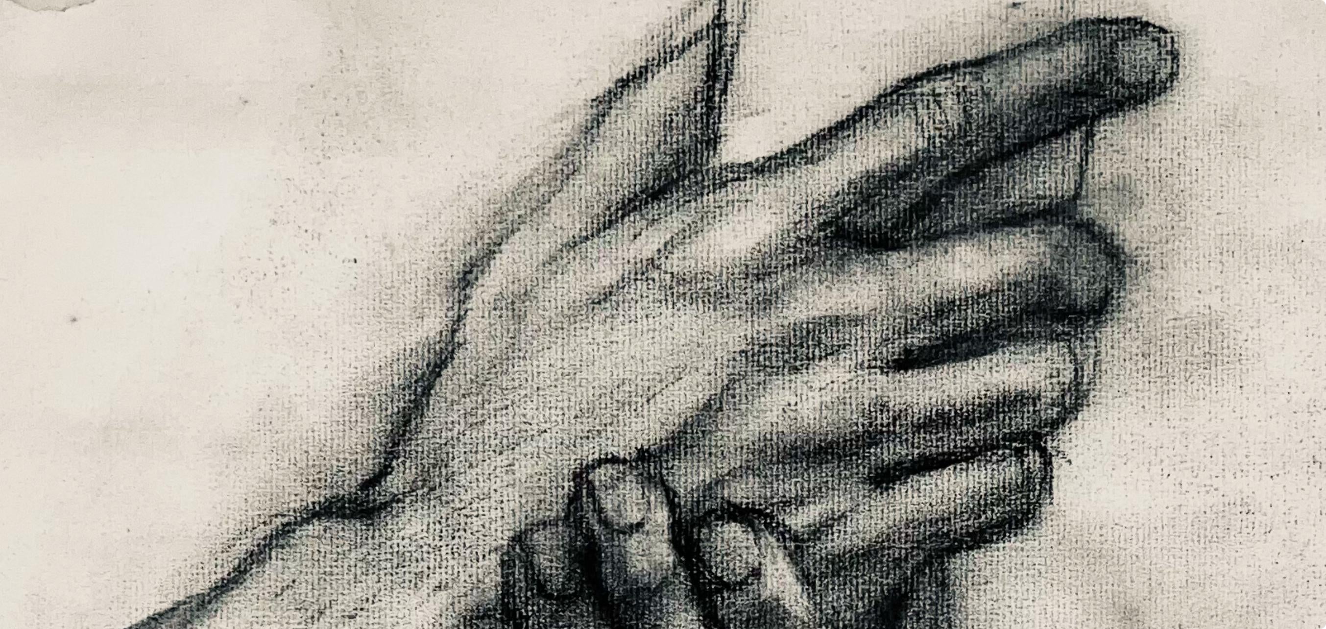 Ian Hornak, Renaissance Hand Study, 1963, Original Drawing