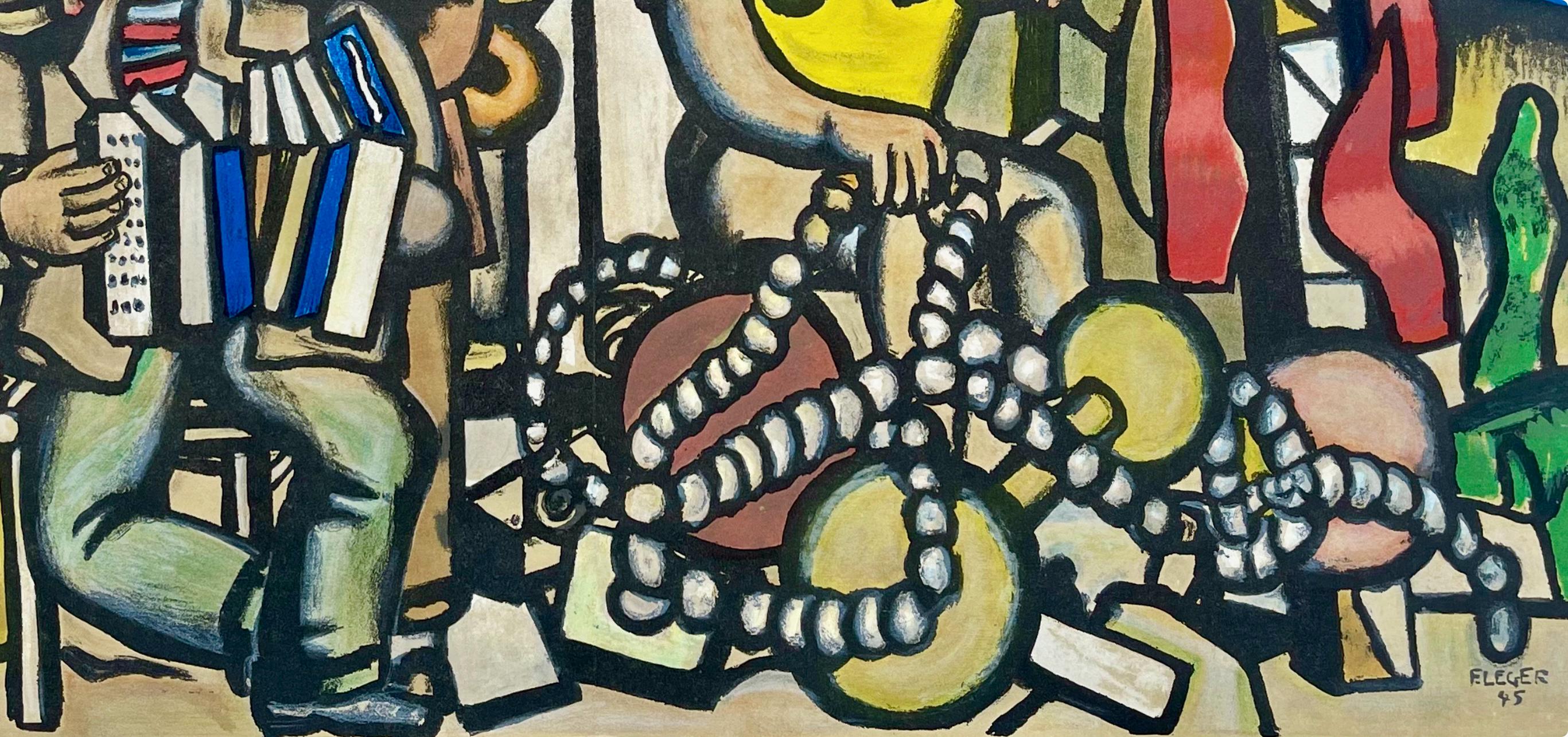 Fernand Léger, Composition, Derrière le miroir, Limited Edition Lithograph