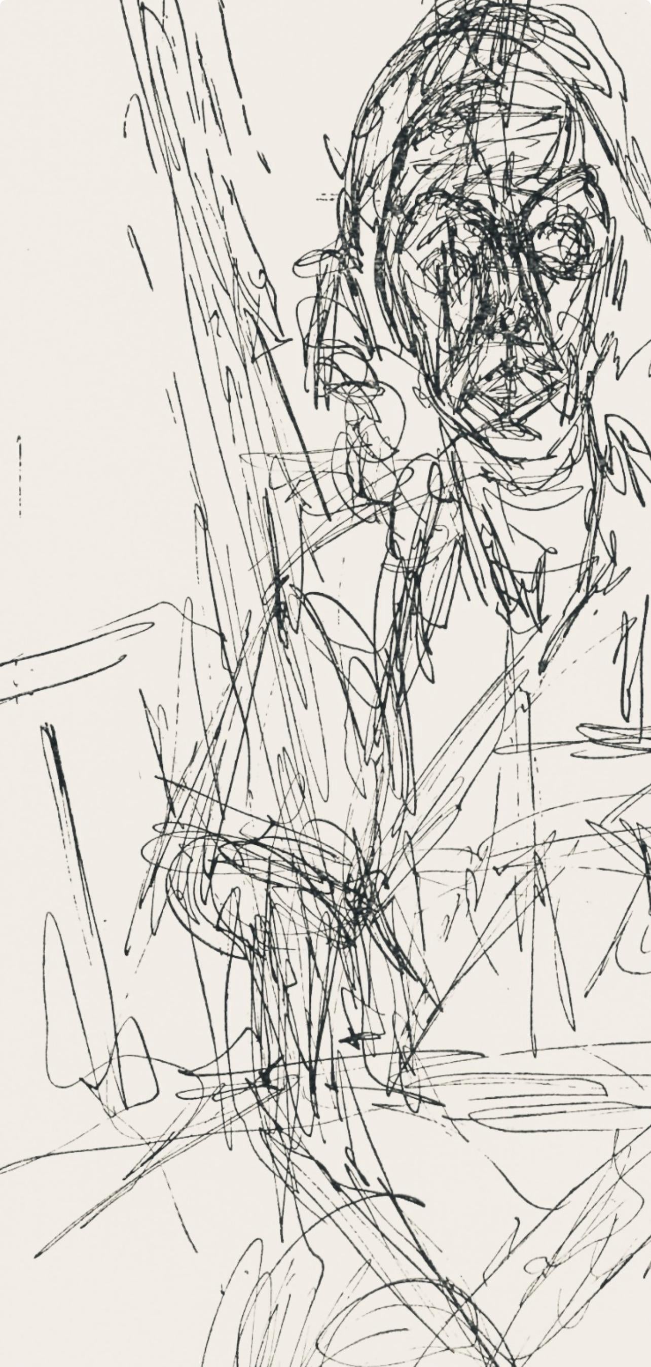 Alberto Giacometti, Composition, XXe siècle, Limited Edition Etching