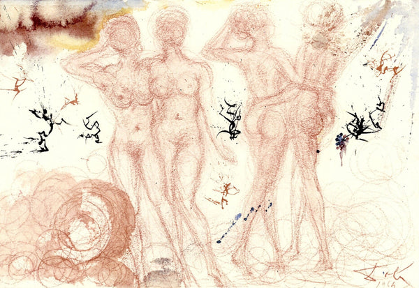 Salvador Dali, Composition (Michler/Löpsinger 1600; Field 69-3), Biblia Sacra, Limited Edition Lithograph