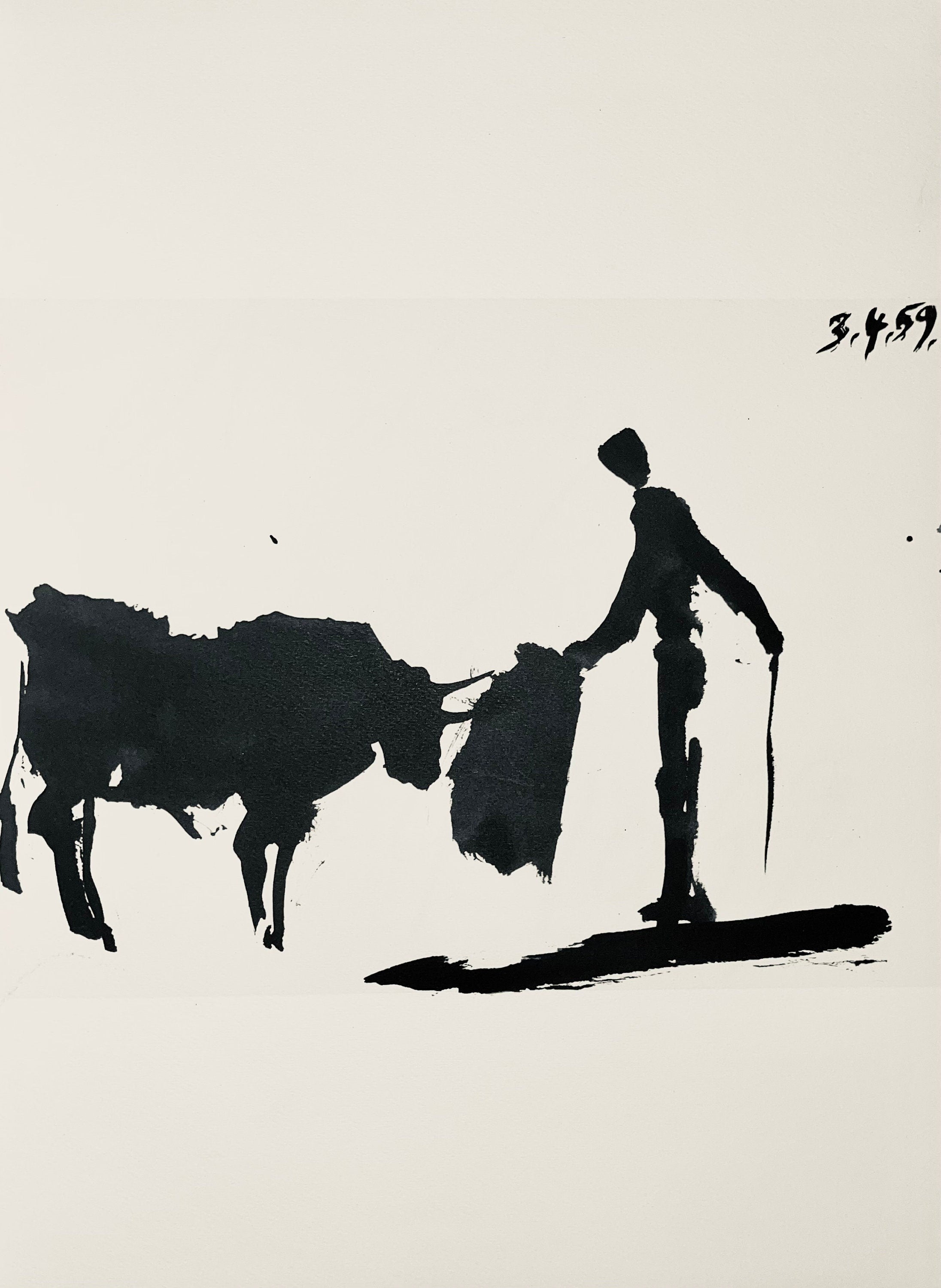 Pablo Picasso, Composition (Bloch 1276; Czwiklitzer 23), Toros y Toreros, Limited Edition Lithograph