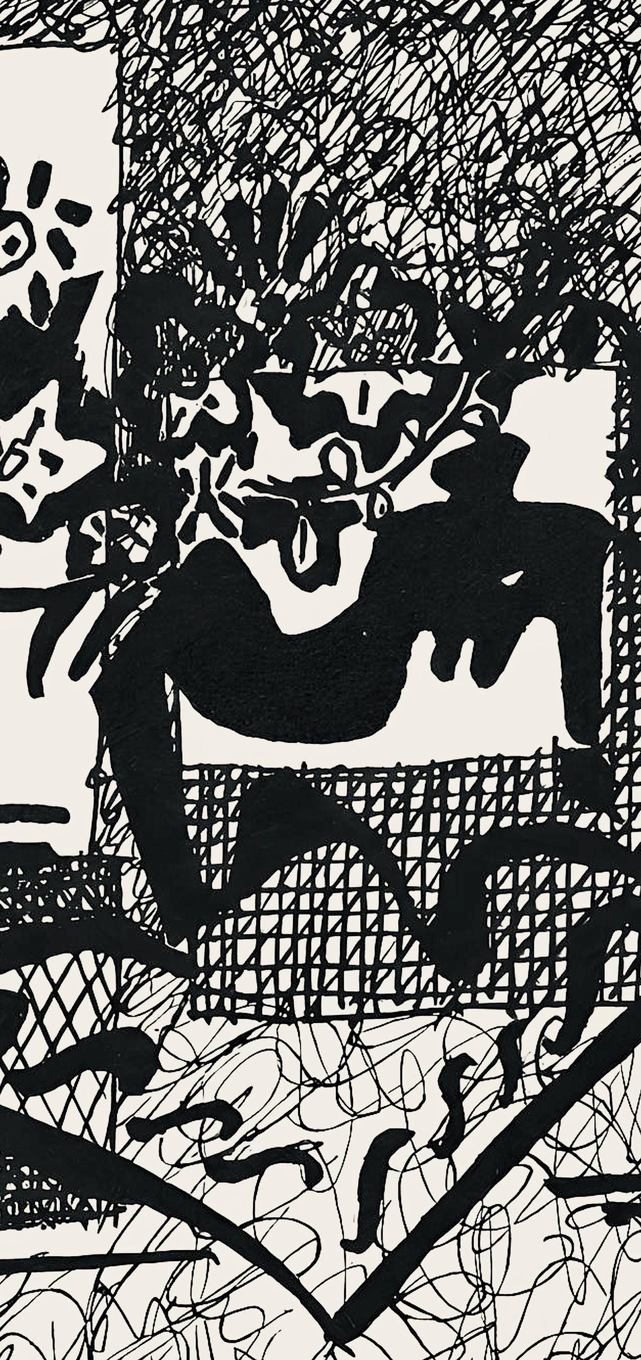Pablo Picasso, Composition (Monod 10485), Hélène chez Archive de Illustrations de Pablo Picasso, Limited Edition Woodcut
