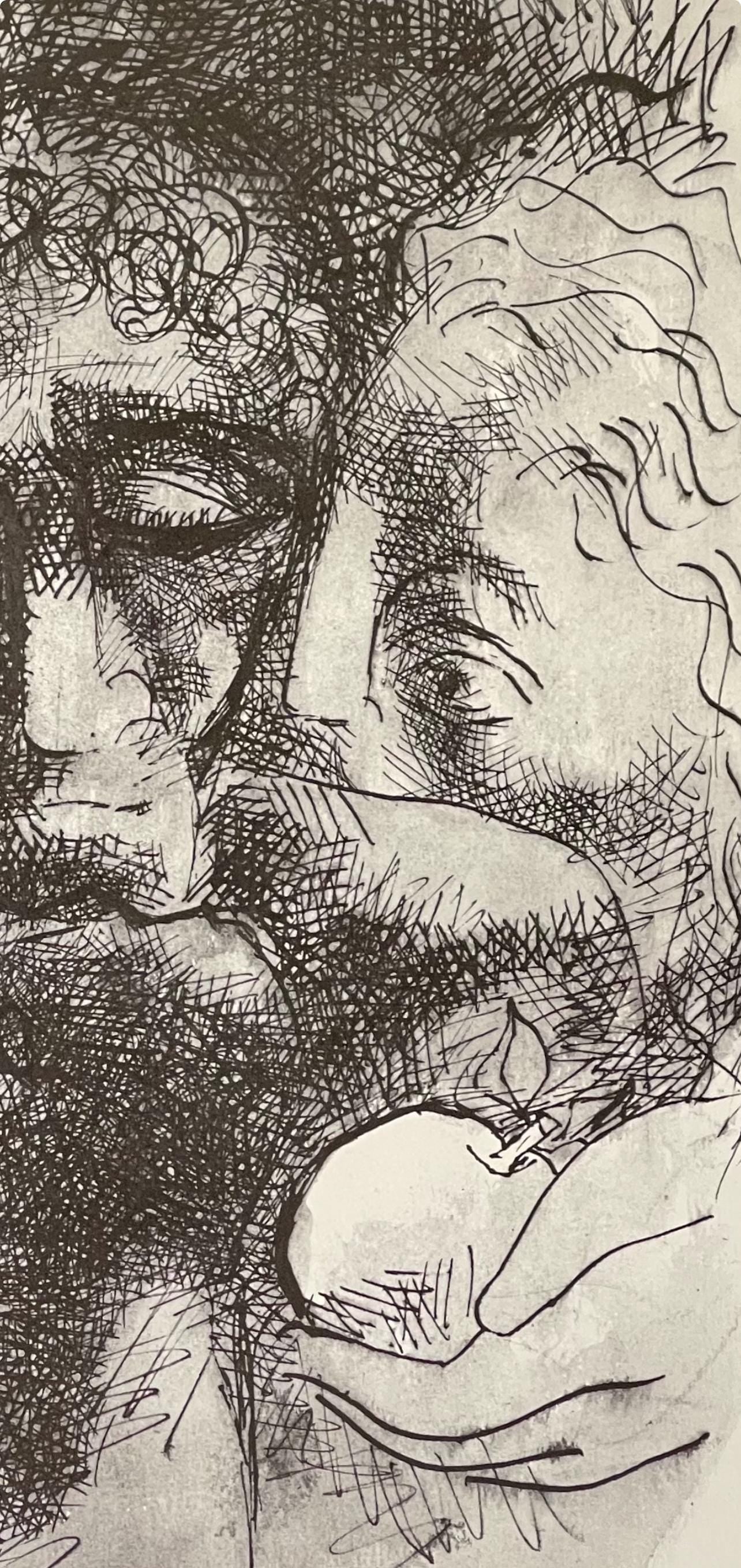 Abraham Rattner, Adam and Eve, Limited Edition Lithograph