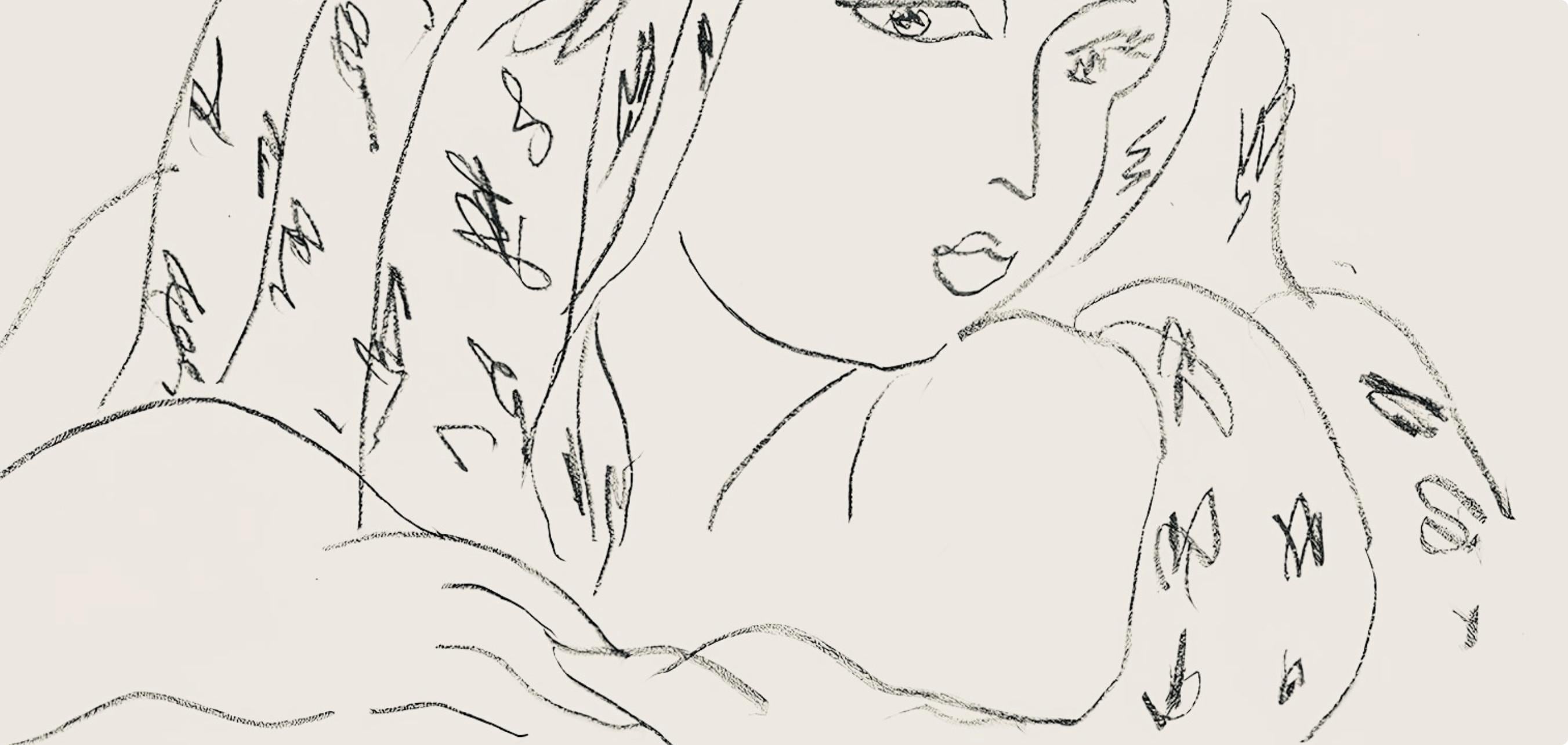 Henri Matisse, Série L, var. 6 (Duthuit 9), Henri Matisse, Dessins, Thèmes et variations, Limited Edition Lithograph