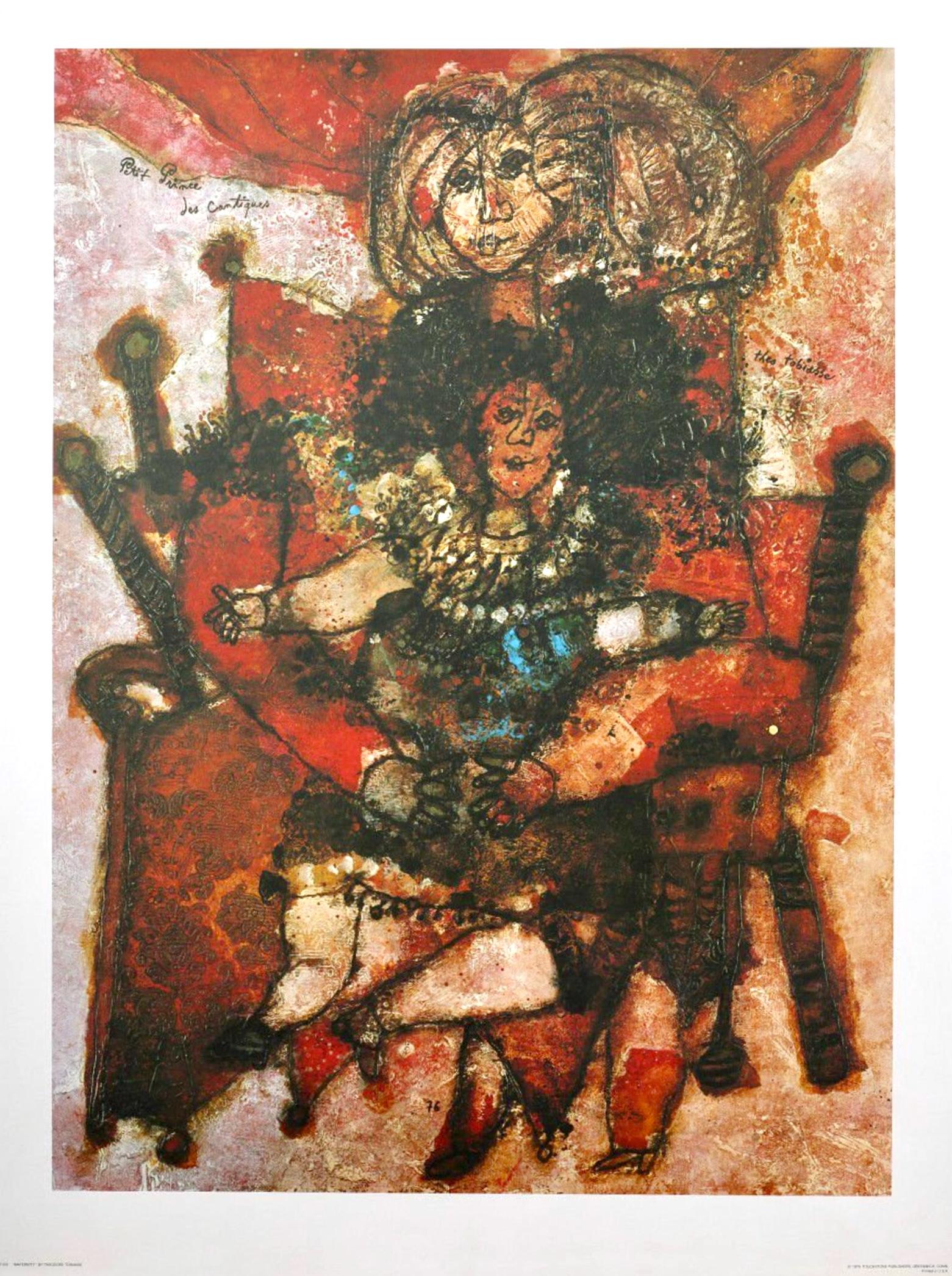Théo Tobiasse, Maternity, Original Edition Offset Lithograph