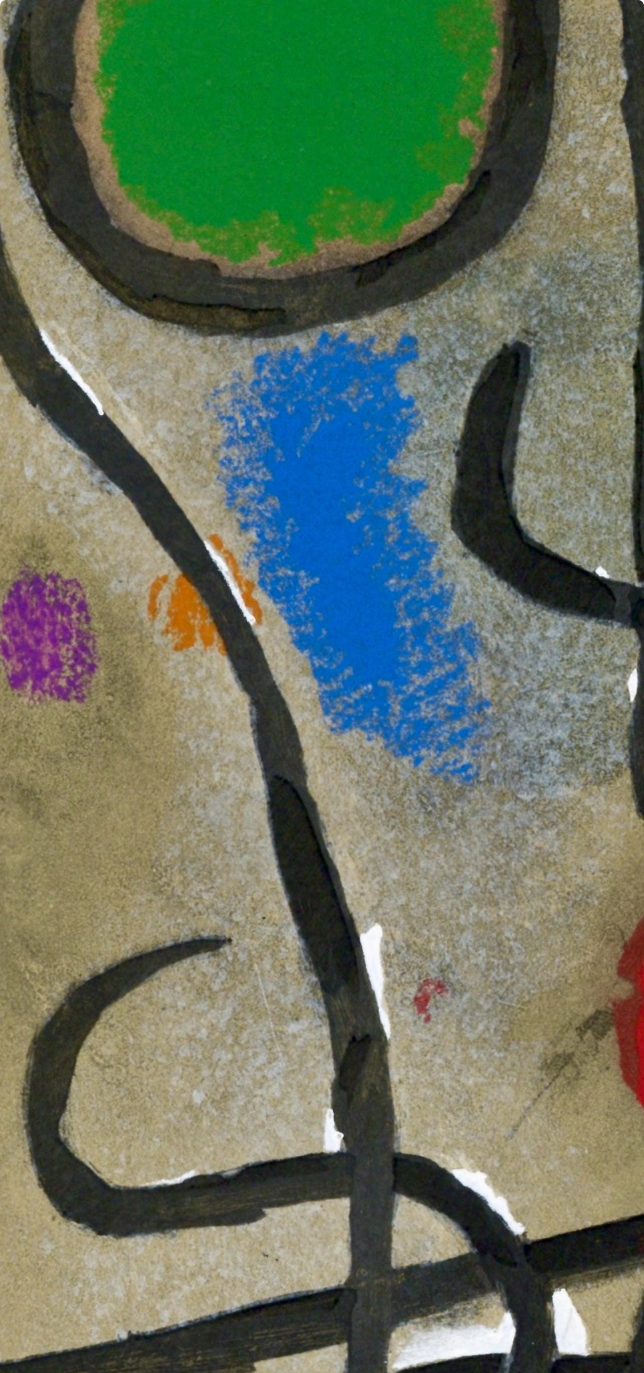 Joan Miró, Composition (Cramer 103; Mourlot 382-383), Miró Cartones 1956-1965, Limited Edition Lithograph
