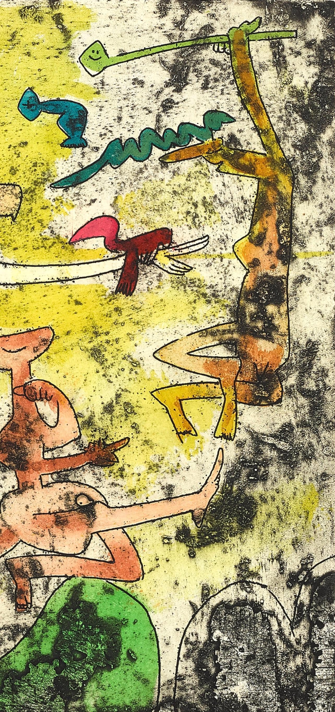 Roberto Matta, Composition (Sabatier 393), Centre Noeuds, Limited Edition Etching