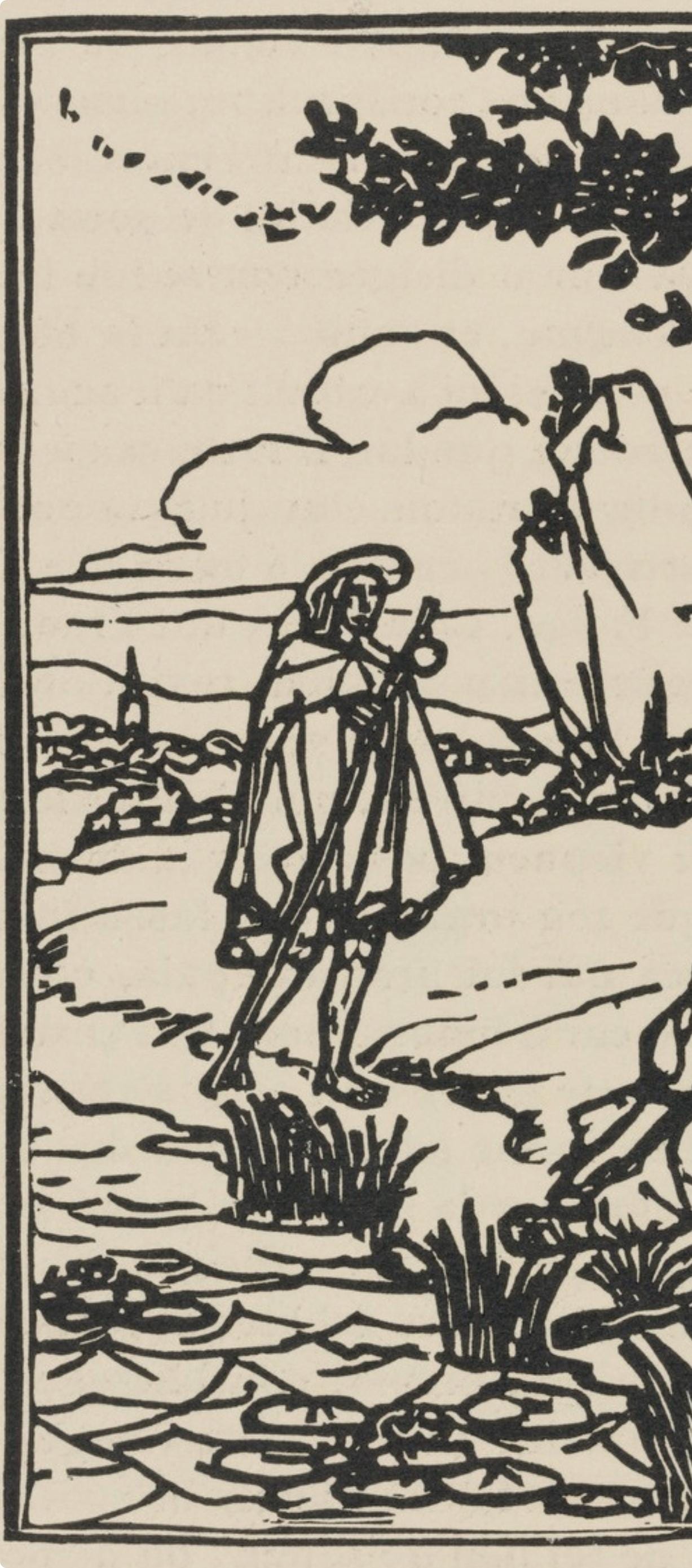 Émile Bernard, Composition (Morane, No. 100), Les Petites Fleurs de St. Françoise, Limited Edition Woodcut