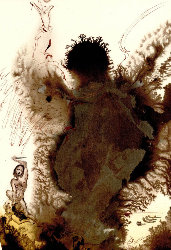 Salvador Dali, Composition (Michler/Löpsinger 1600; Field 69-3), Biblia Sacra, Limited Edition Lithograph