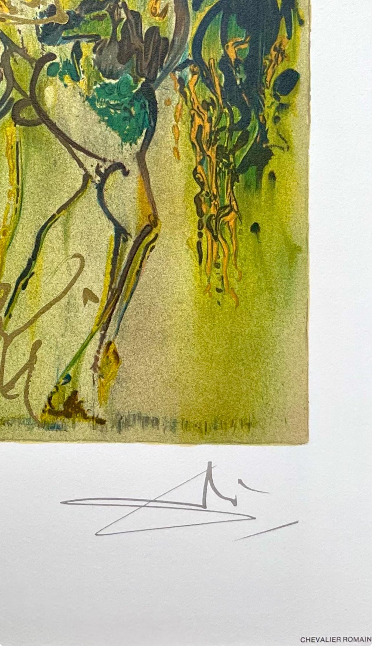 Salvador Dalí, Chevalier Romain, Les Chevaux de Dalí, Limited Edition Lithograph