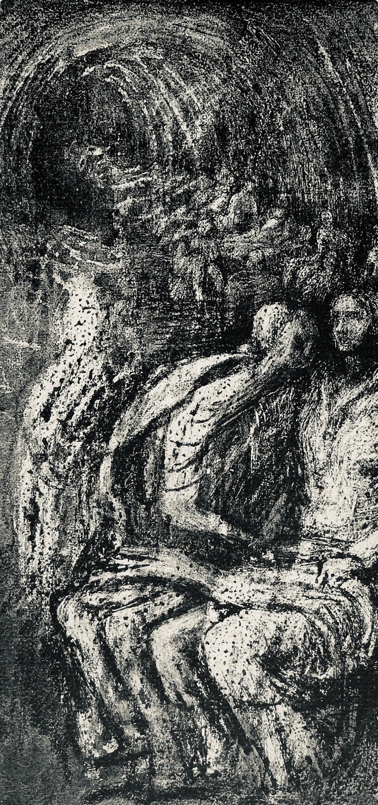 Henry Moore, Seated Women in a Tube Shelter, The Drawings of Henry Moore, Limited Edition Lithograph