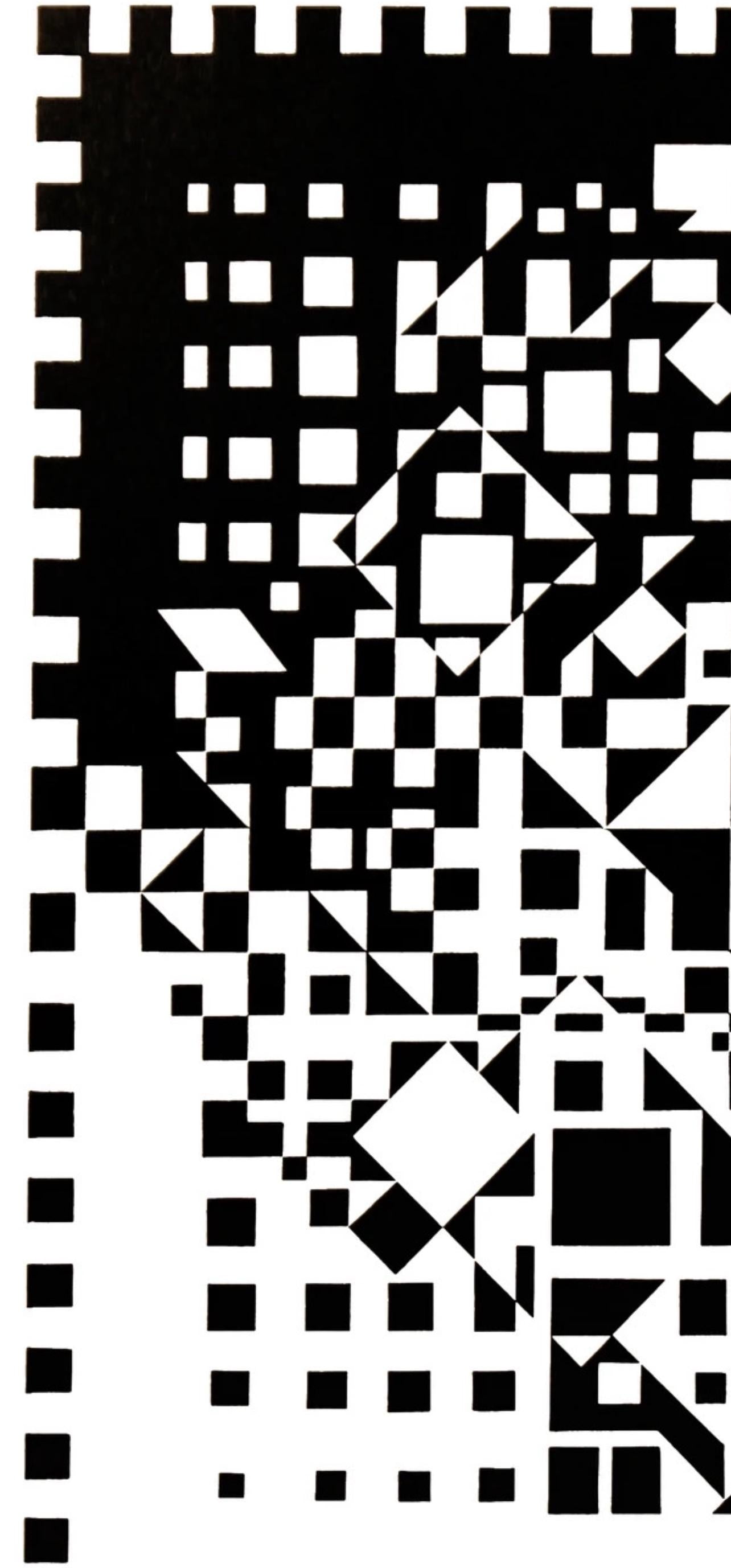 Victor Vasarely, Composition, Croisées, Limited Edition Héliogravure