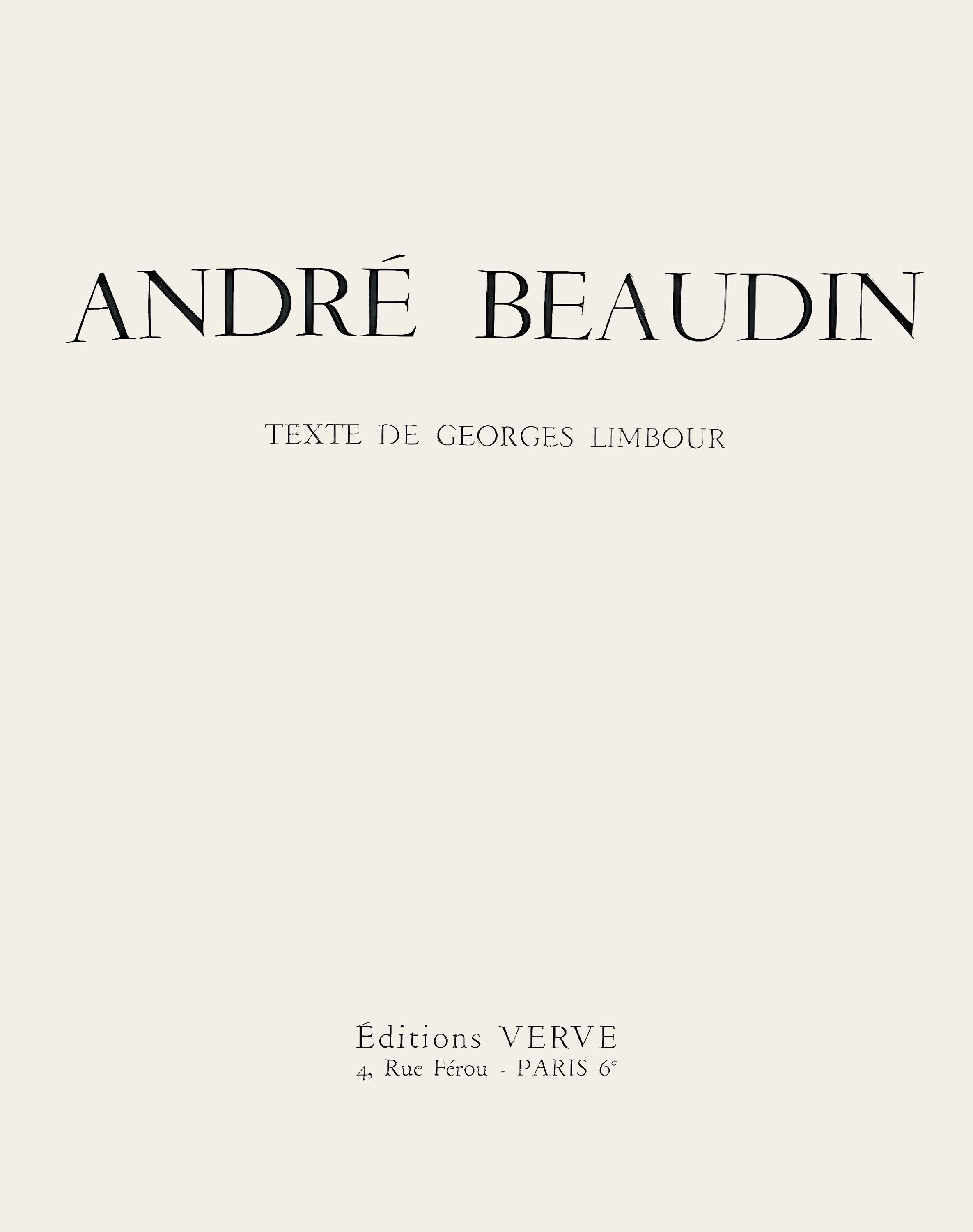 André Beaudin, Composition, André Beaudin, Verve: Revue Artistique, Limited Edition Lithograph