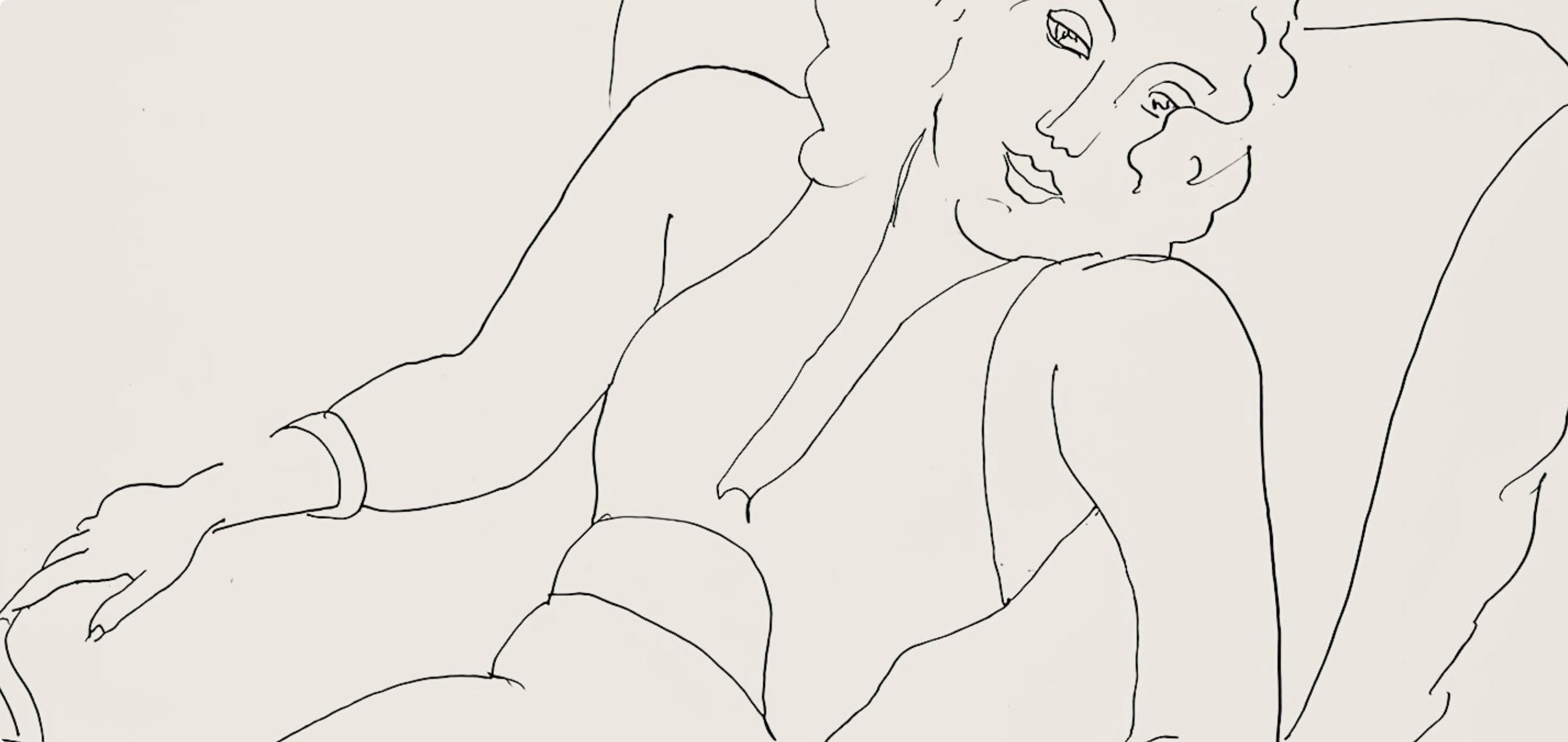 Henri Matisse, Série B, var. 2 (Duthuit 9), Henri Matisse, Dessins, Thèmes et variations, Limited Edition Lithograph