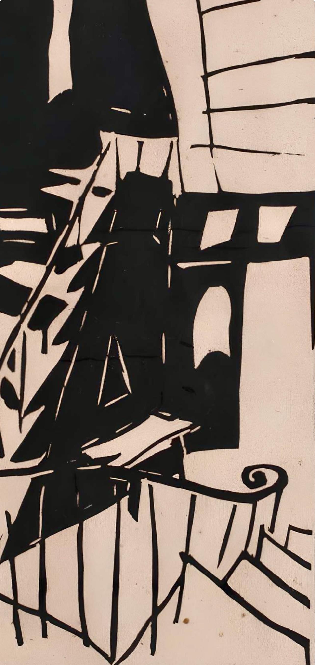 Jean Pougny, Composition, Pougny, dix linogravures originales, 1914-1920, Limited Edition Linocut