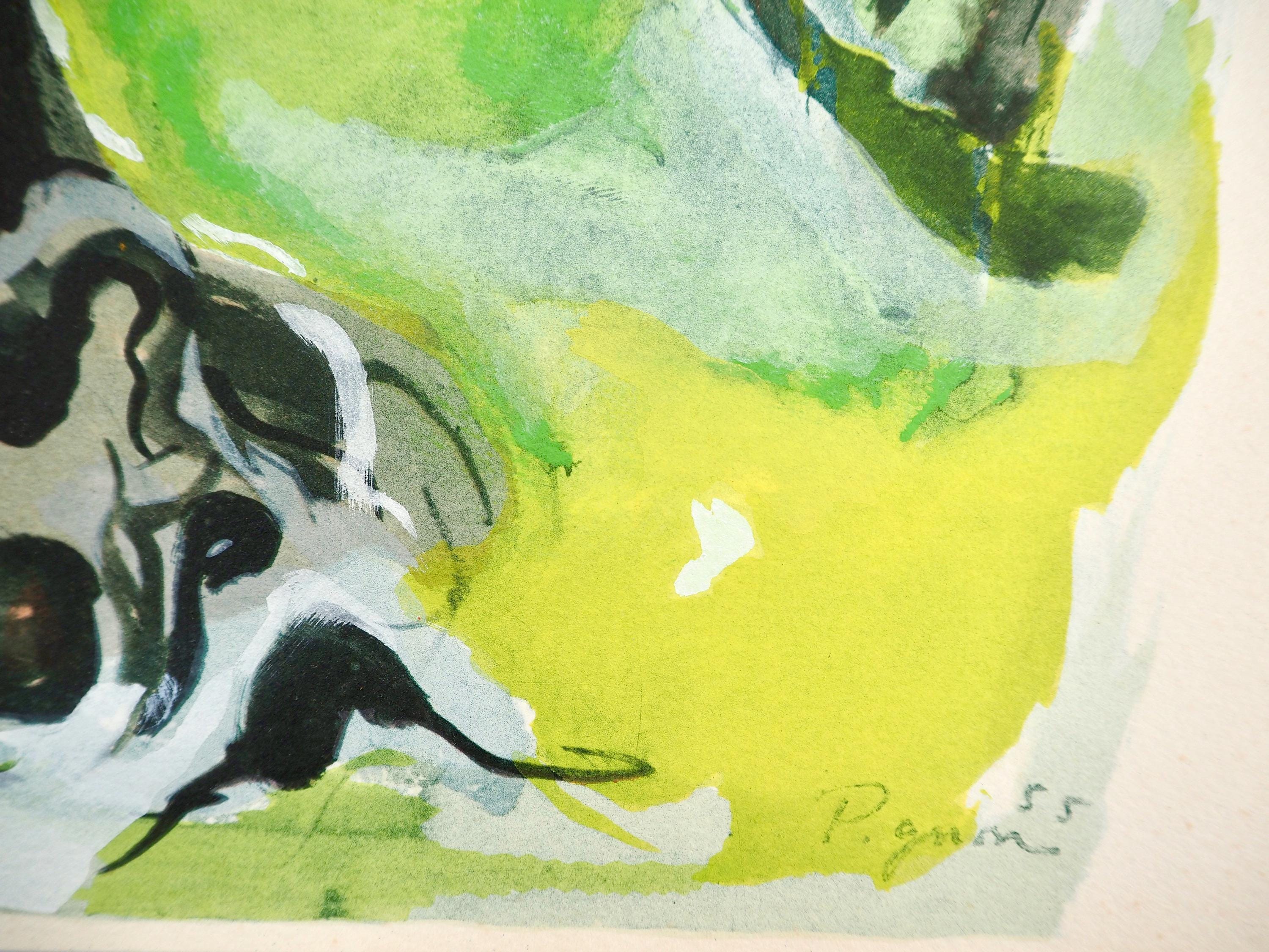 Édouard Pignon, Composition, Arbres et Voiles, Limited Edition Lithograph