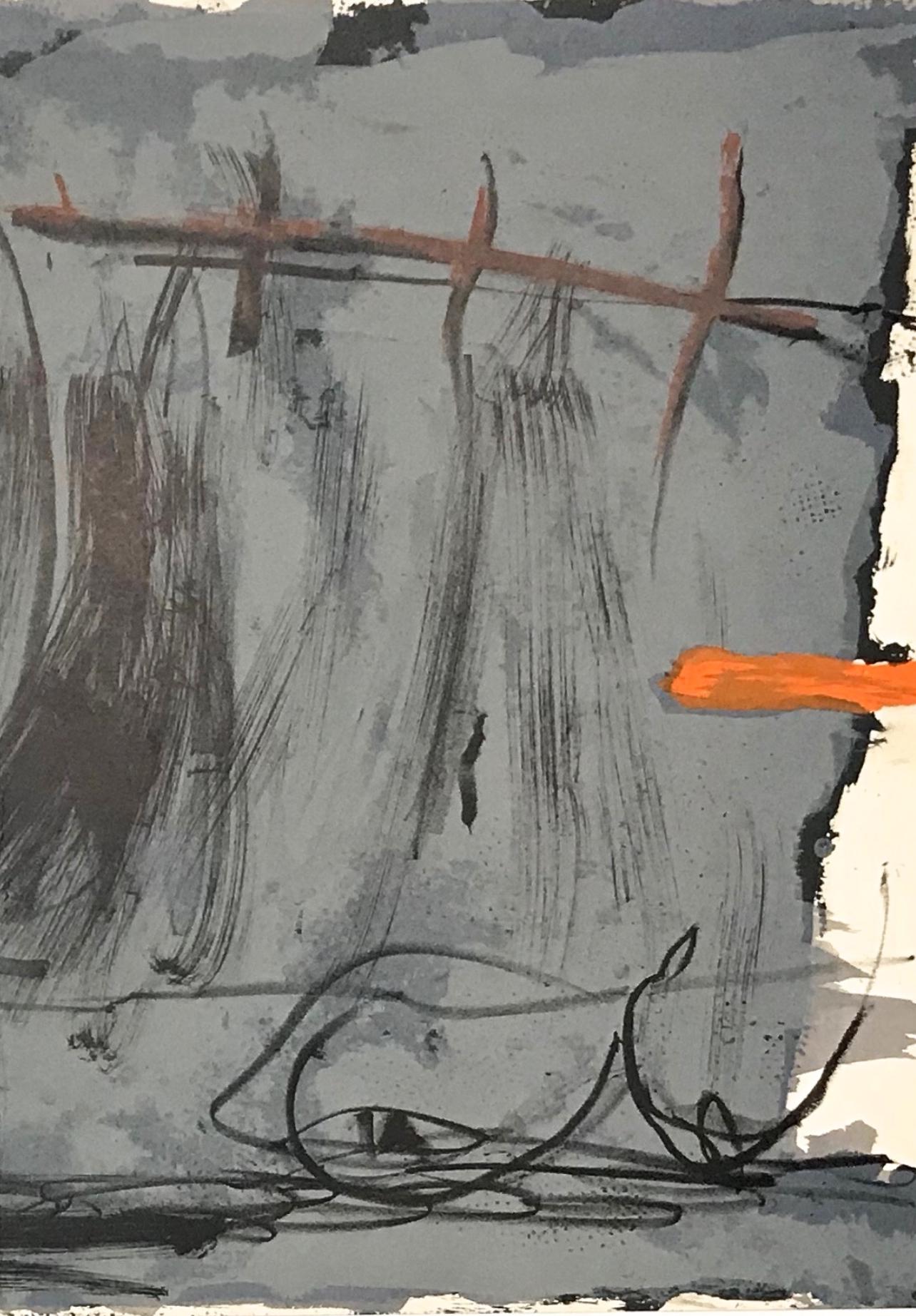 Antoni Tàpies, Composition, Derrière le miroir, Limited Edition Lithograph