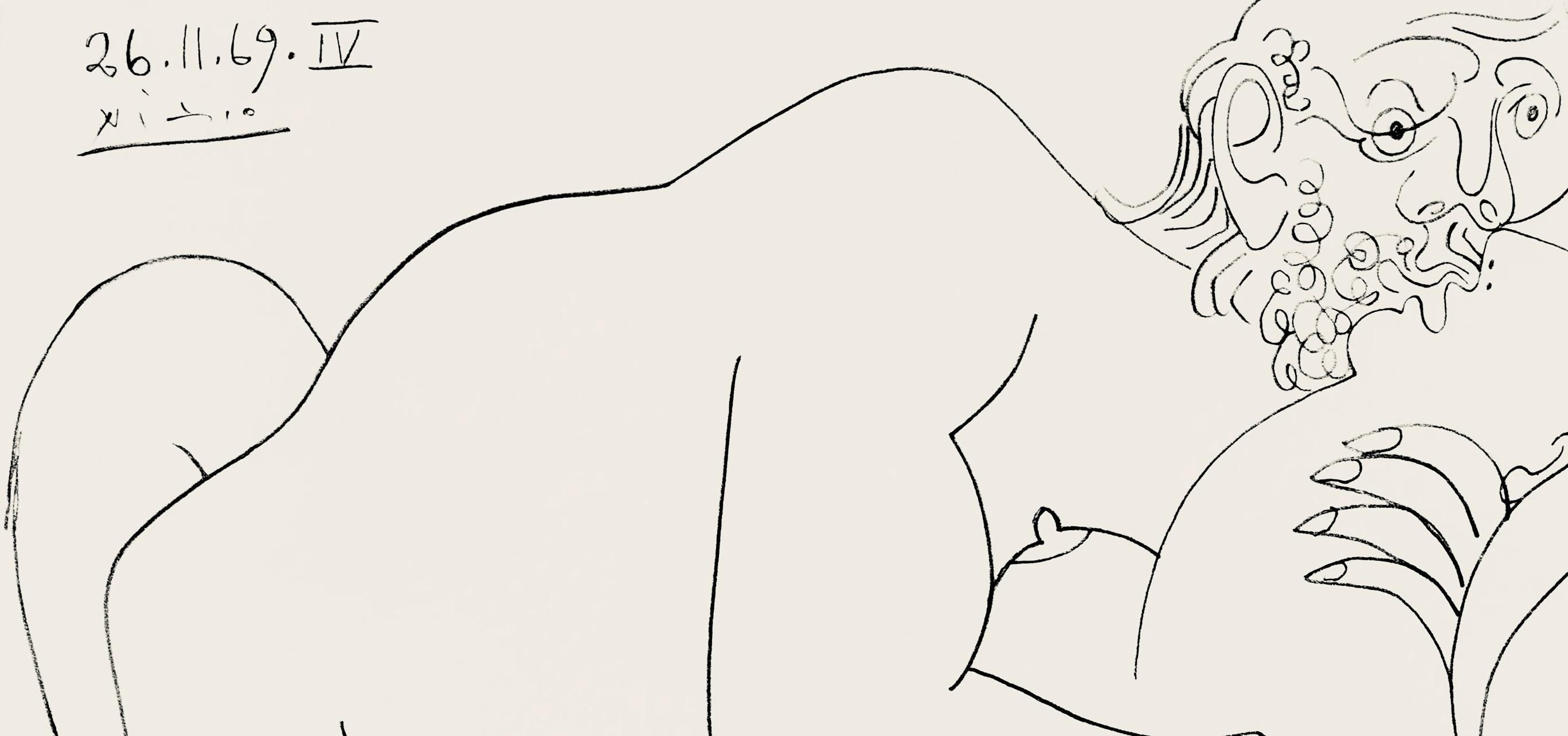 Pablo Picasso, Composition (Orozco 193-204), Au Baiser D'Avignon, Limited Edition Lithograph