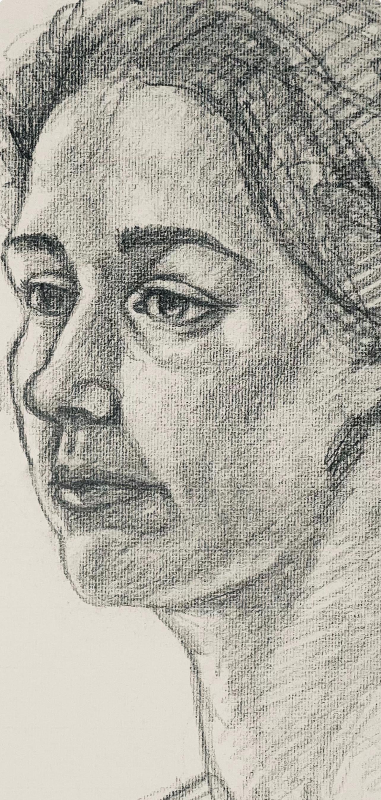Ian Hornak, Renaissance Female Figure Study, 1963, Original Drawing