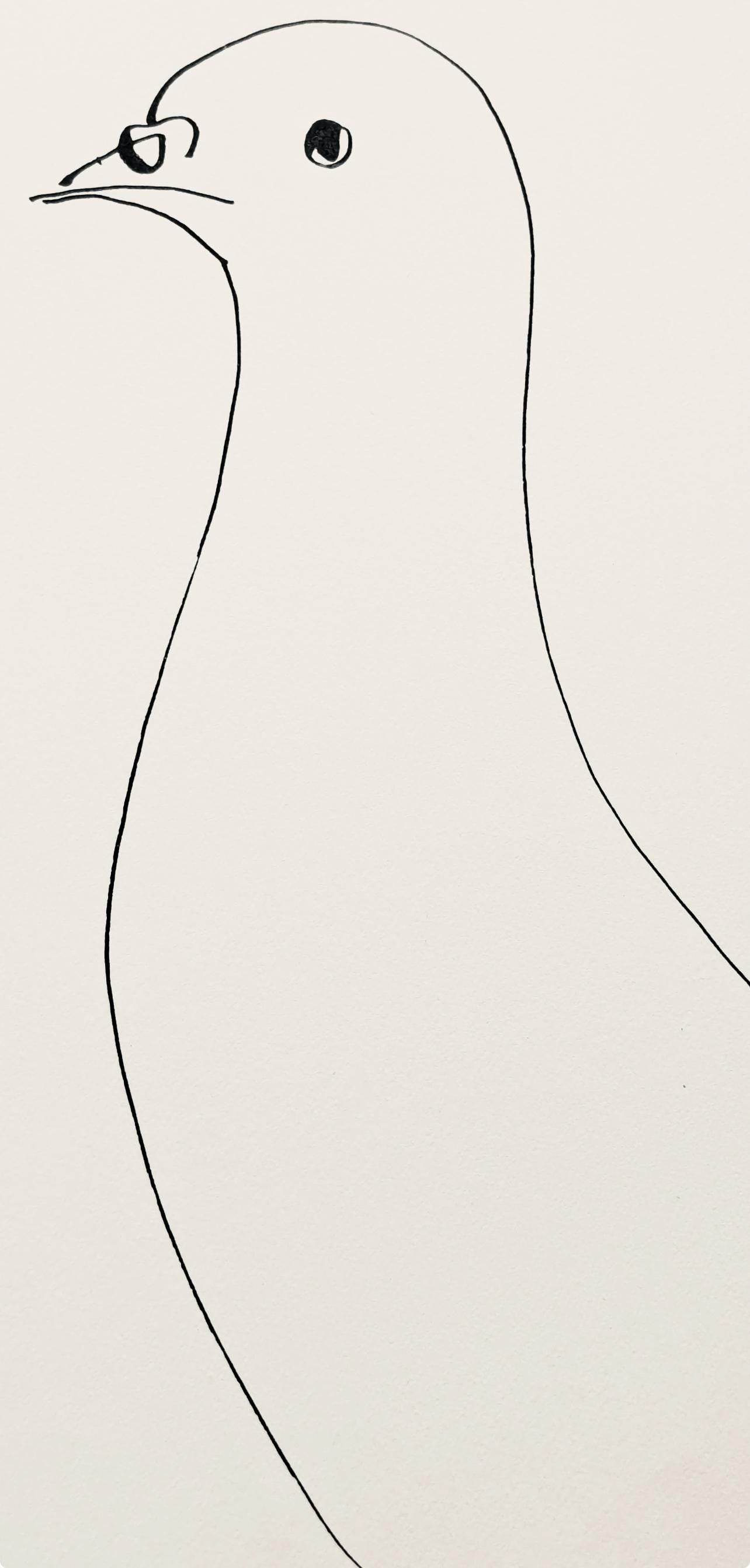 Pablo Picasso, Pigeon (Cramer No. 84), 40 dessins de Picasso en marge du Buffon, Limited Edition Lithograph