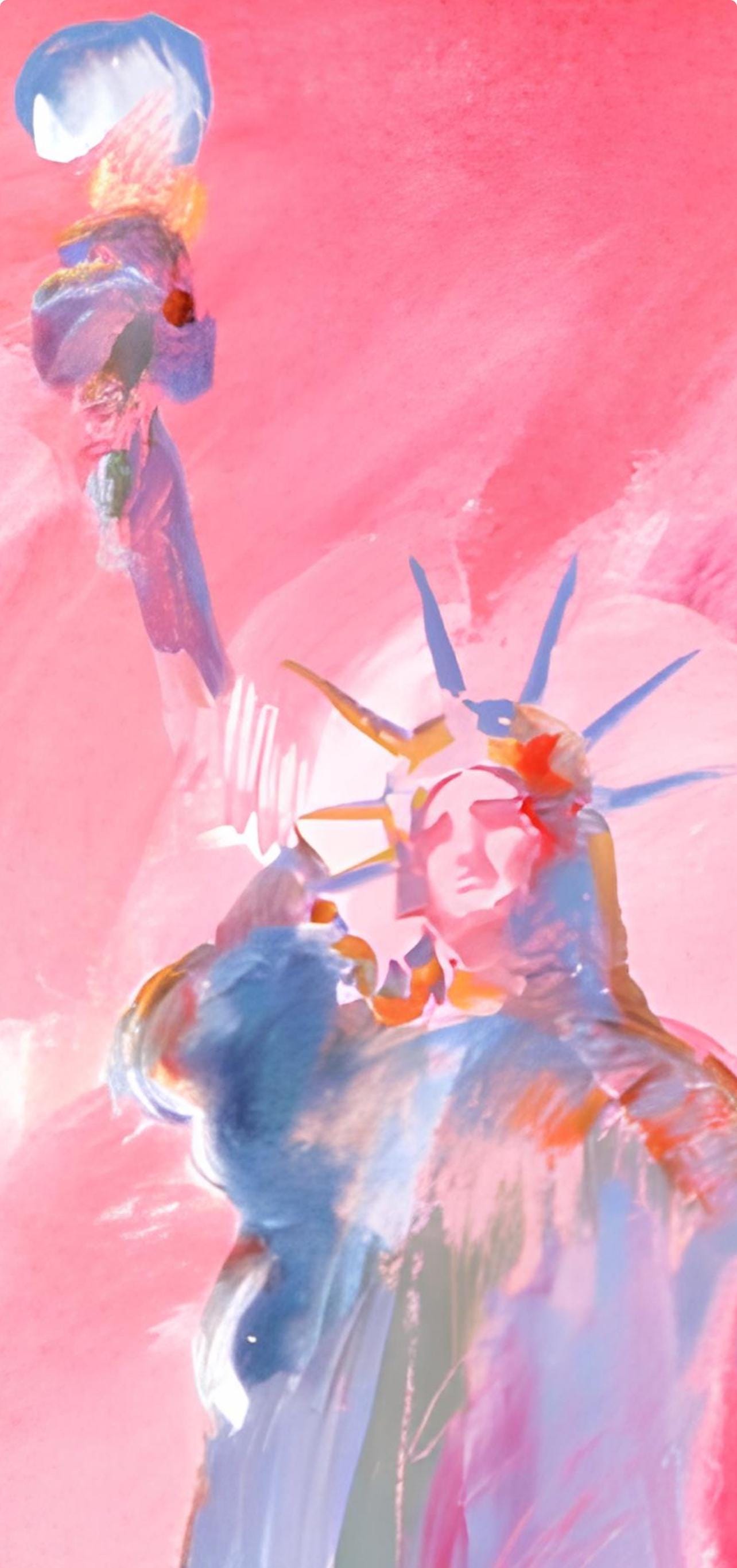 Peter Max, Statue of Liberty V, 1981, Hand Signed, Official Edition Offset Lithograph