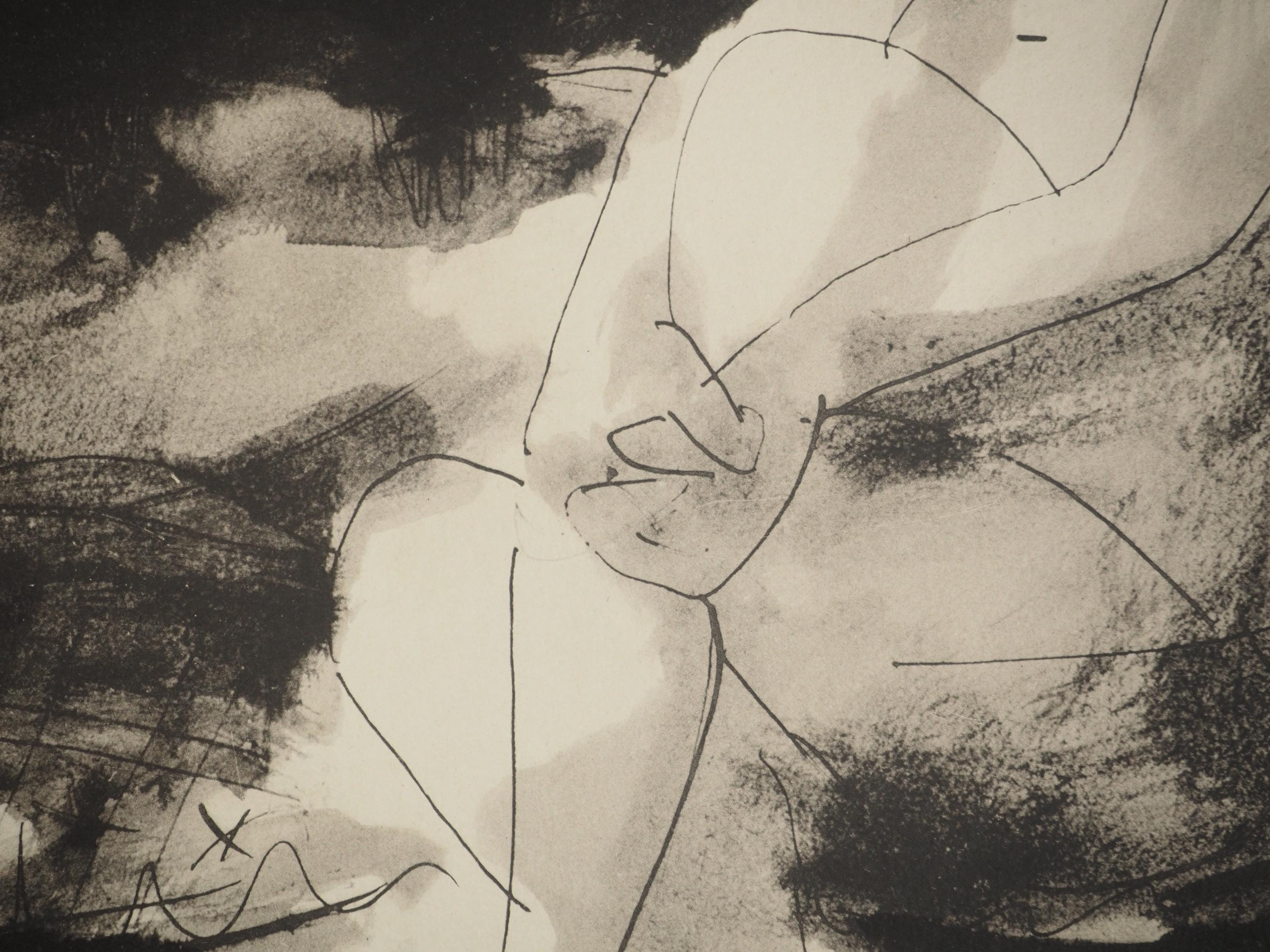 Pablo Picasso, Composition (Orozco 238), Picasso, La flûte double, Limited Edition Lithograph