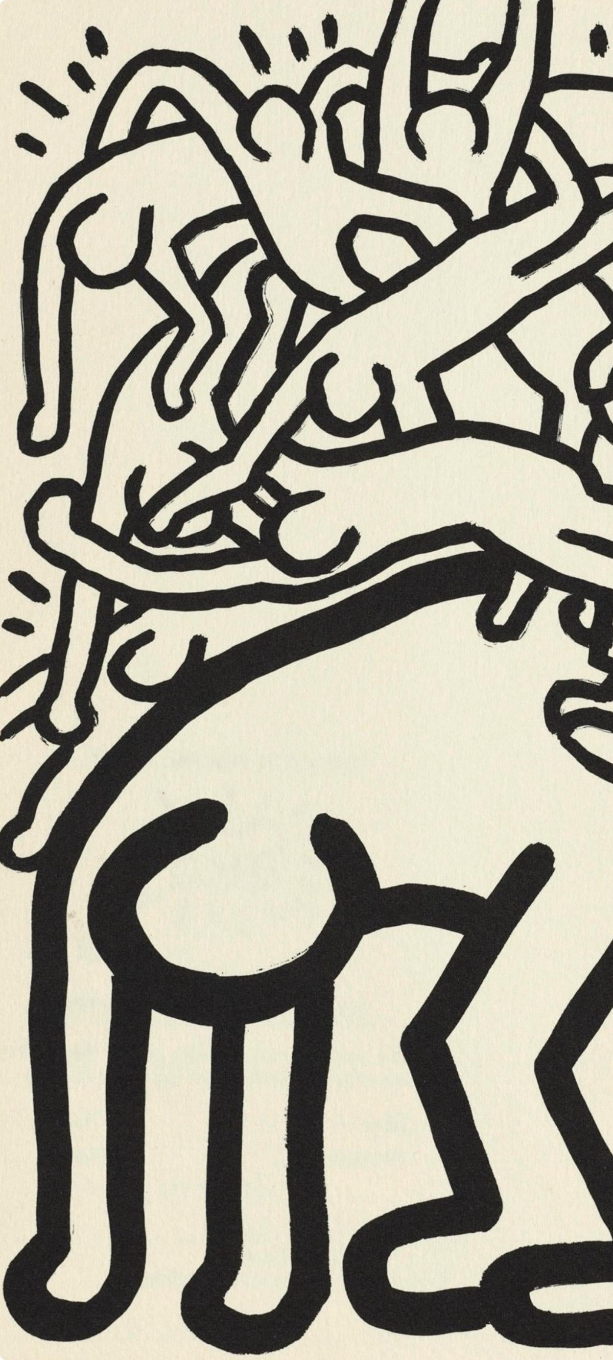 Keith Haring, Fight Aids Worldwide, World Federation of United Nations Associations, Limited Edition Lithograph