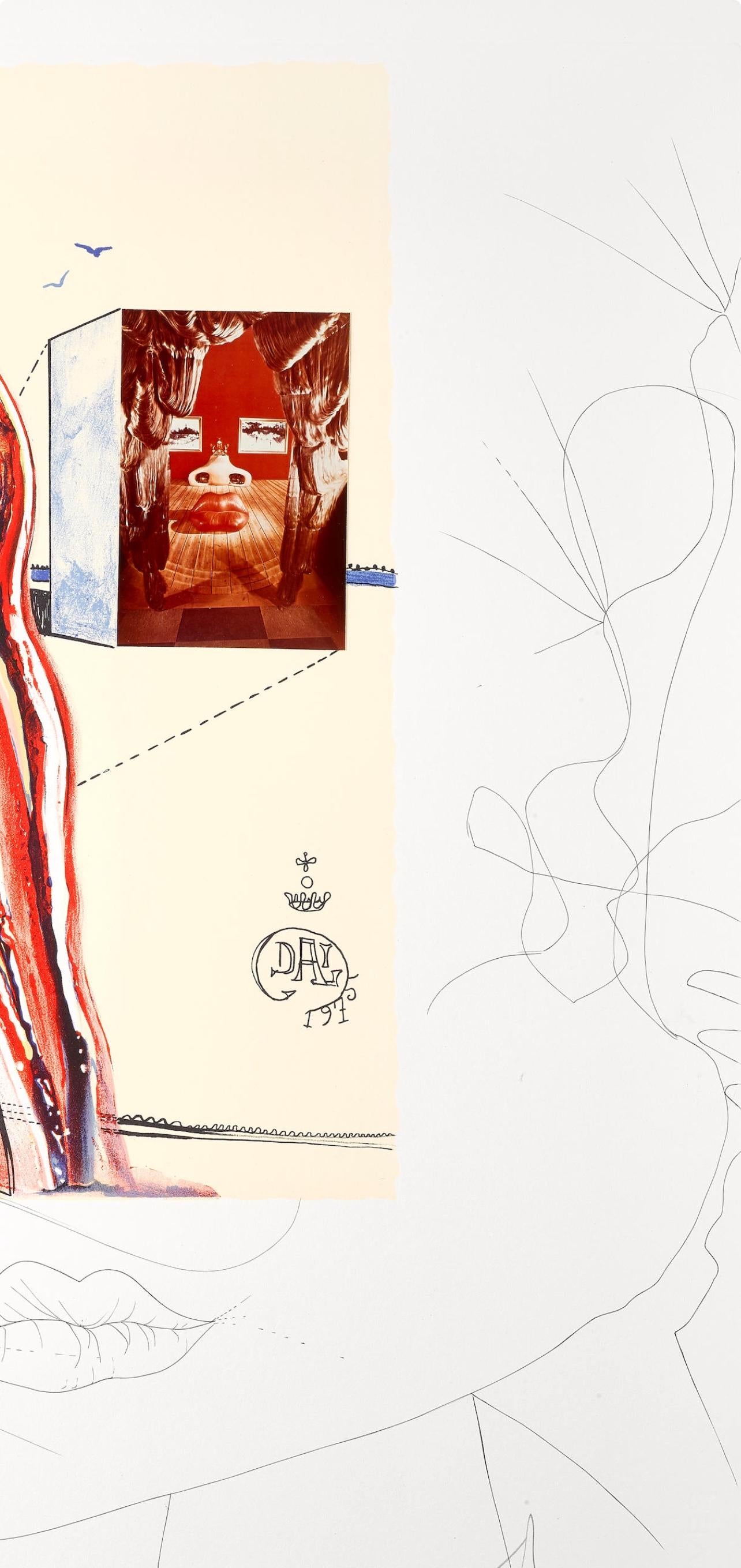 Salvador Dalí, Télévision liquide et gazeuse (M/L 822-831; Field 75-13), Imaginations et Objets du Futur, Limited Edition Lithograph