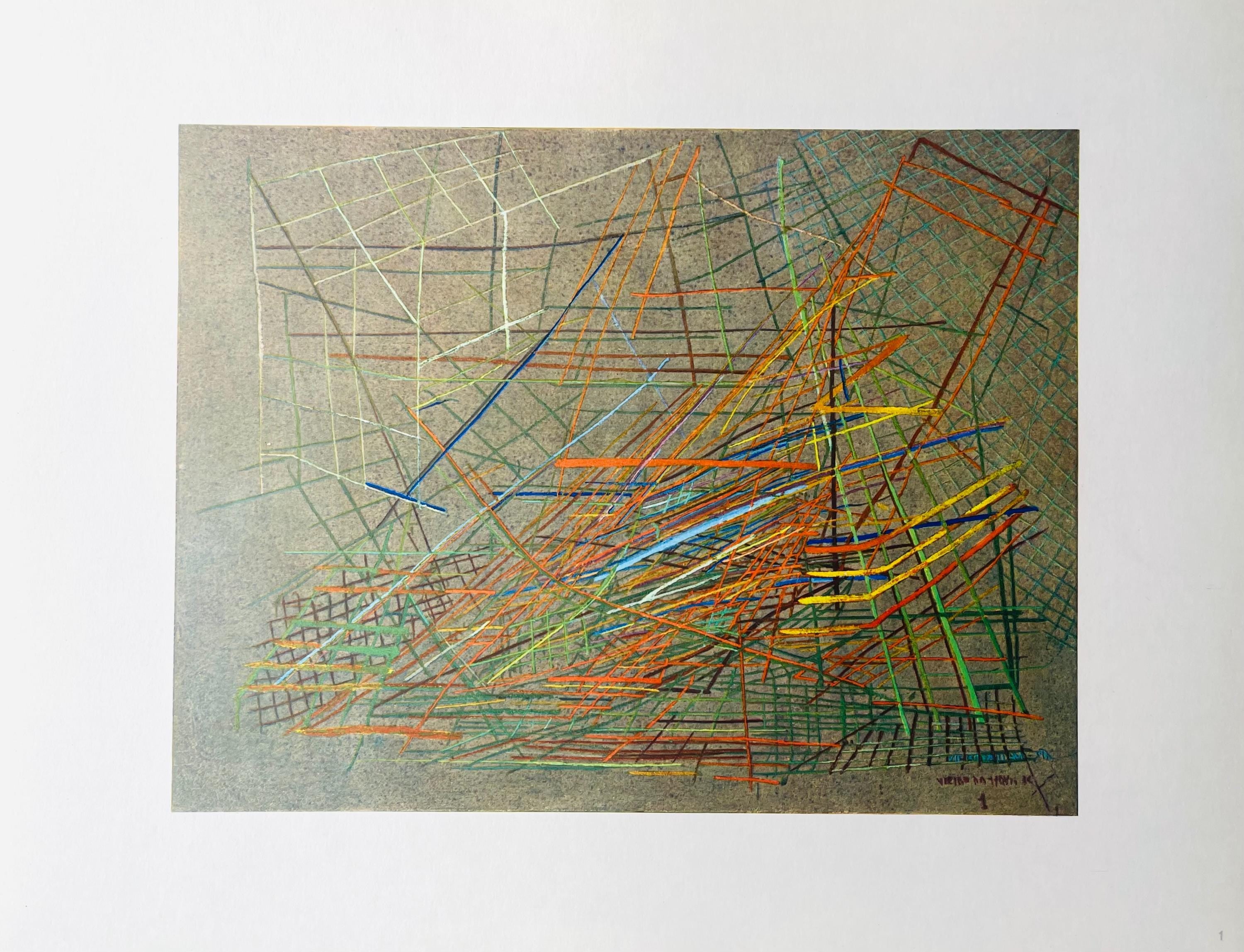 Vieira da Silva, Composition, Vieira da Silva, Peintres d'aujourd'hui, Limited Edition Lithograph