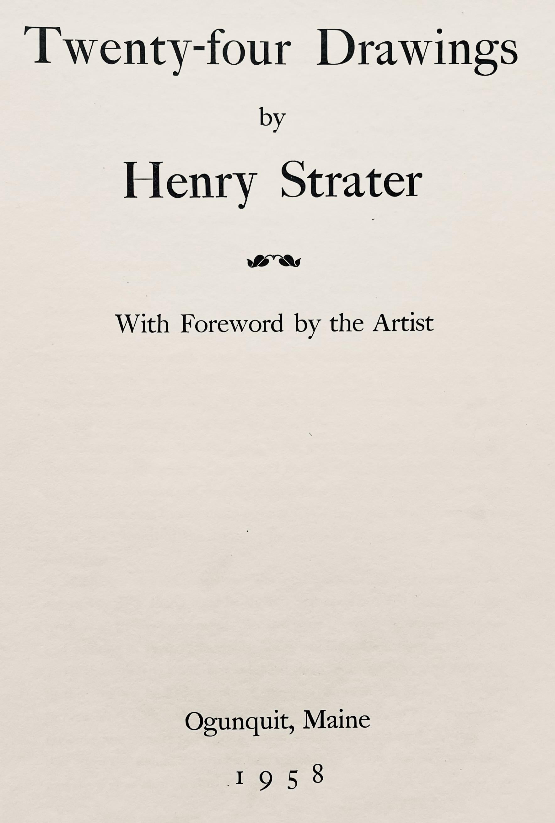 Henry Strater, Composition, 24 Drawings by Henry Strater, Limited Edition Lithograph