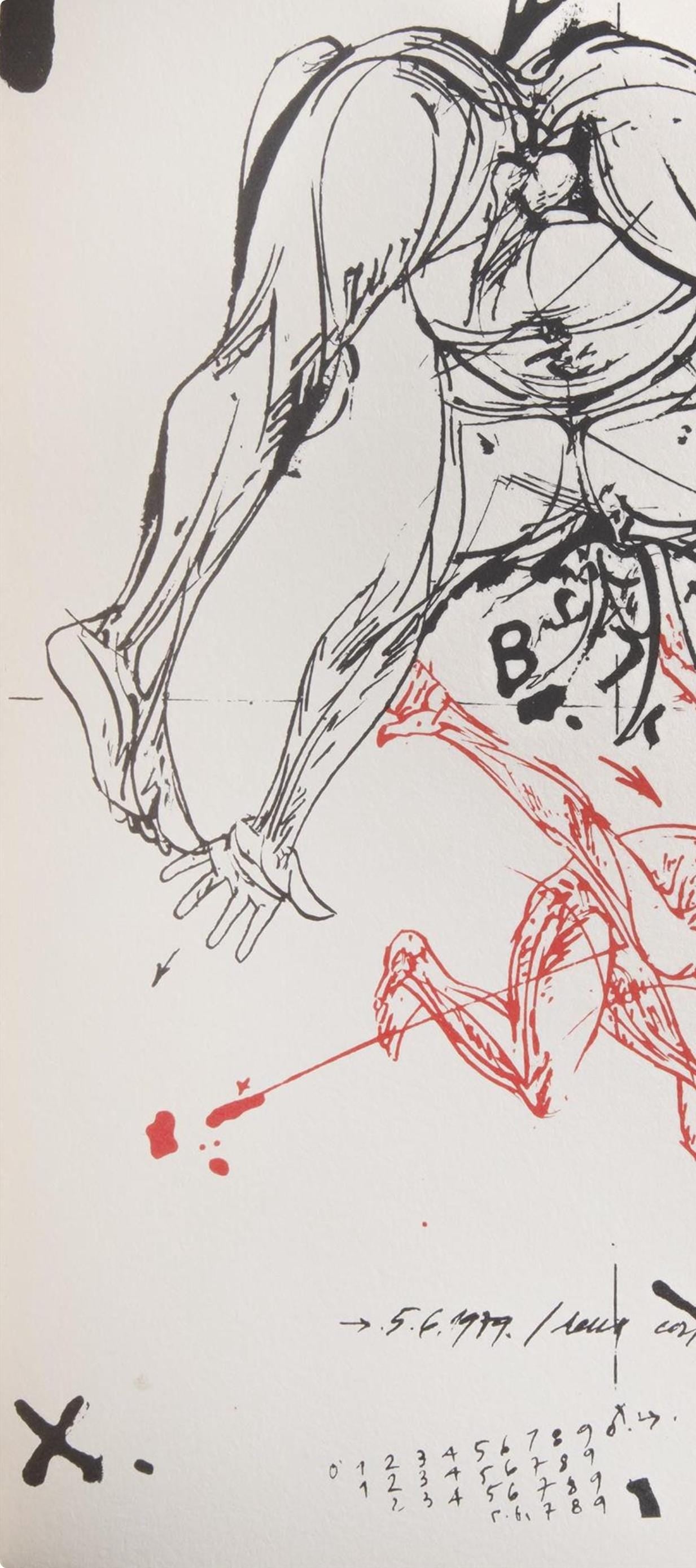 Vladimir Veličković, Composition, Ediciones Polígrafa, Redfern Gallery, Limited Edition Lithograph