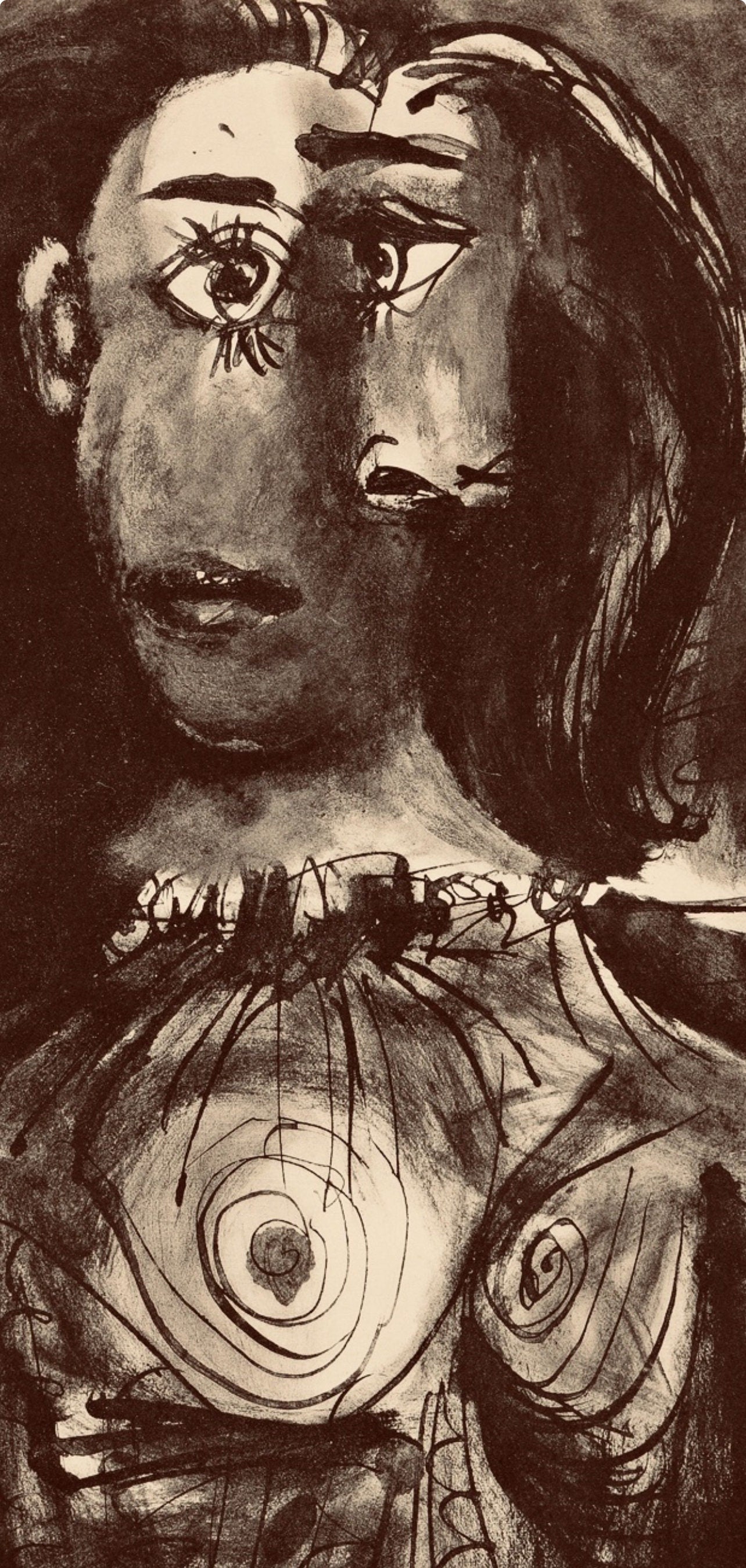 Pablo Picasso, Composition, Carnet de dessins de Picasso, Cahiers d’Art, Limited Edition Lithograph