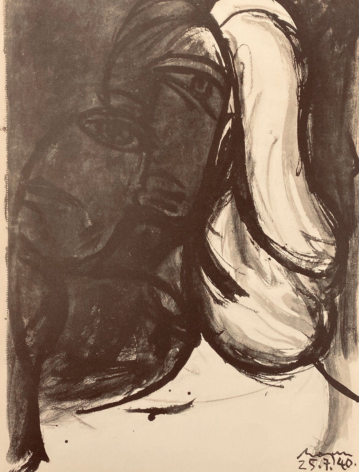 Pablo Picasso, Composition, Carnet de dessins de Picasso, Cahiers d’Art, Limited Edition Lithograph