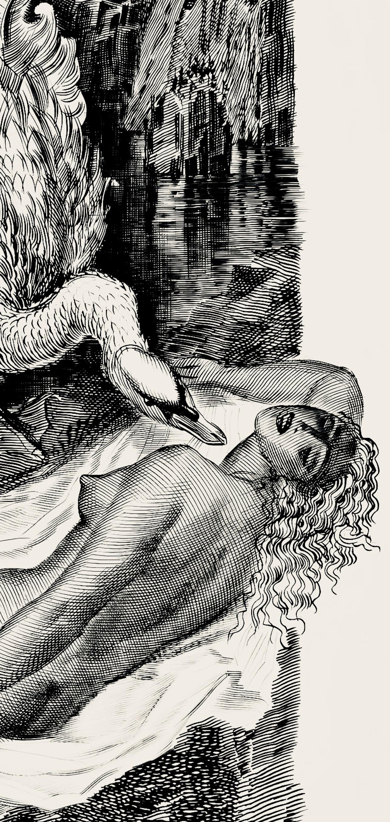 Albert Decaris, Composition, Portrait de A. Decaris, Limited Edition Engraving