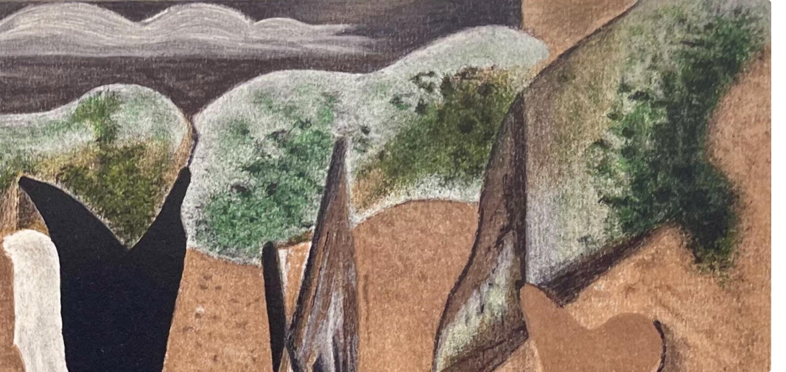Georges Braque, Les falaises, Varengeville, Limited Edition Lithograph
