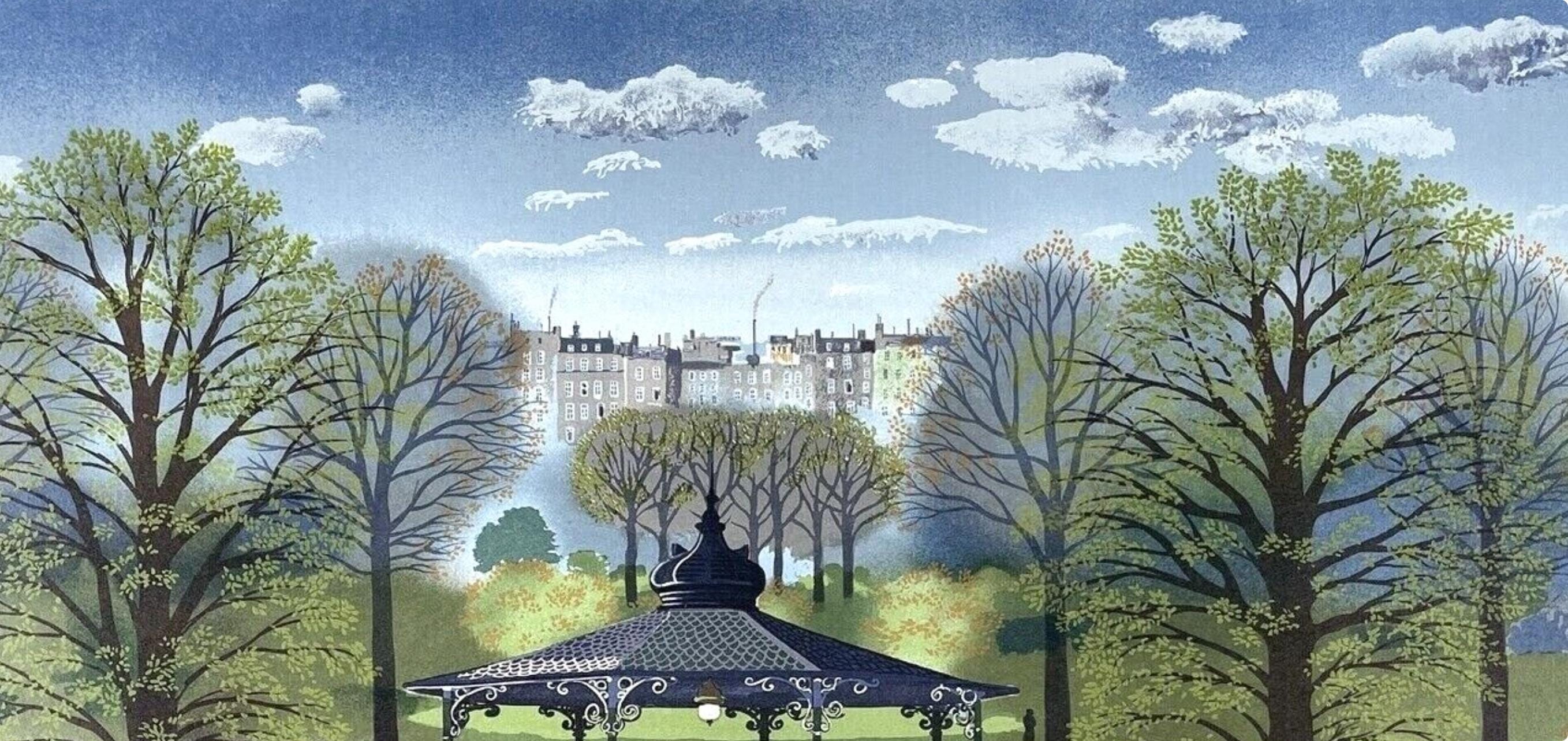 Michel Delacroix, Le Kiosque, Limited Edition Lithograph
