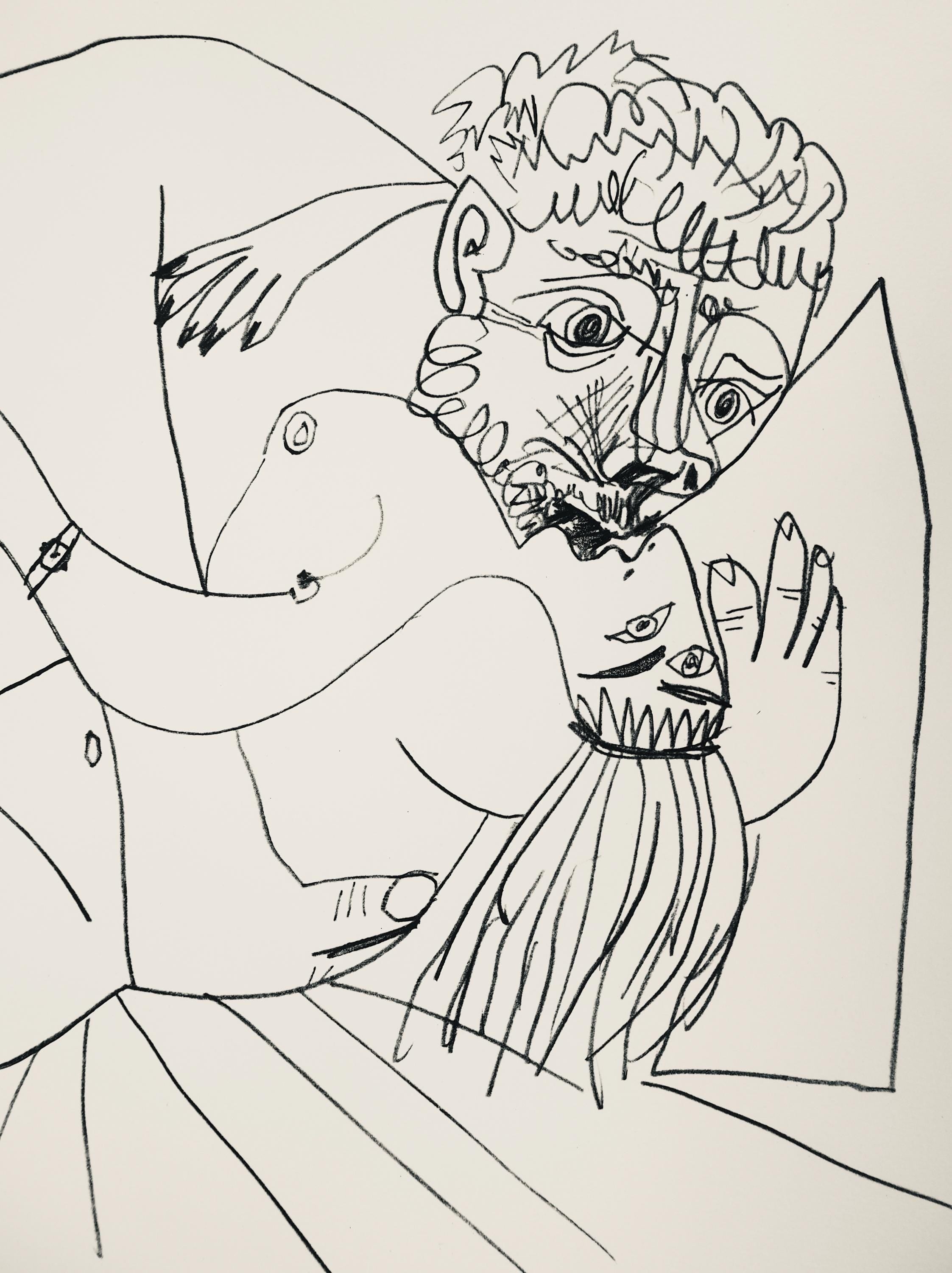 Pablo Picasso, Composition (Orozco 193-204), Au Baiser D'Avignon, Limited Edition Lithograph