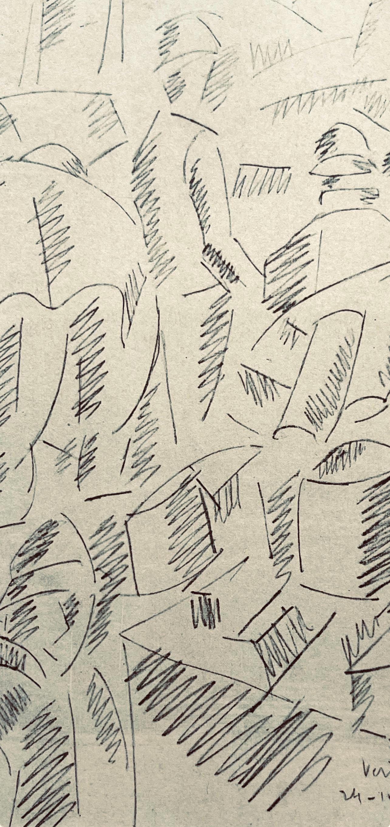 Fernand Léger, Sur La Route De Fleury: Sapeurs Au Travail, Fernand Léger, Dessins de Guerre, Limited Edition Lithograph