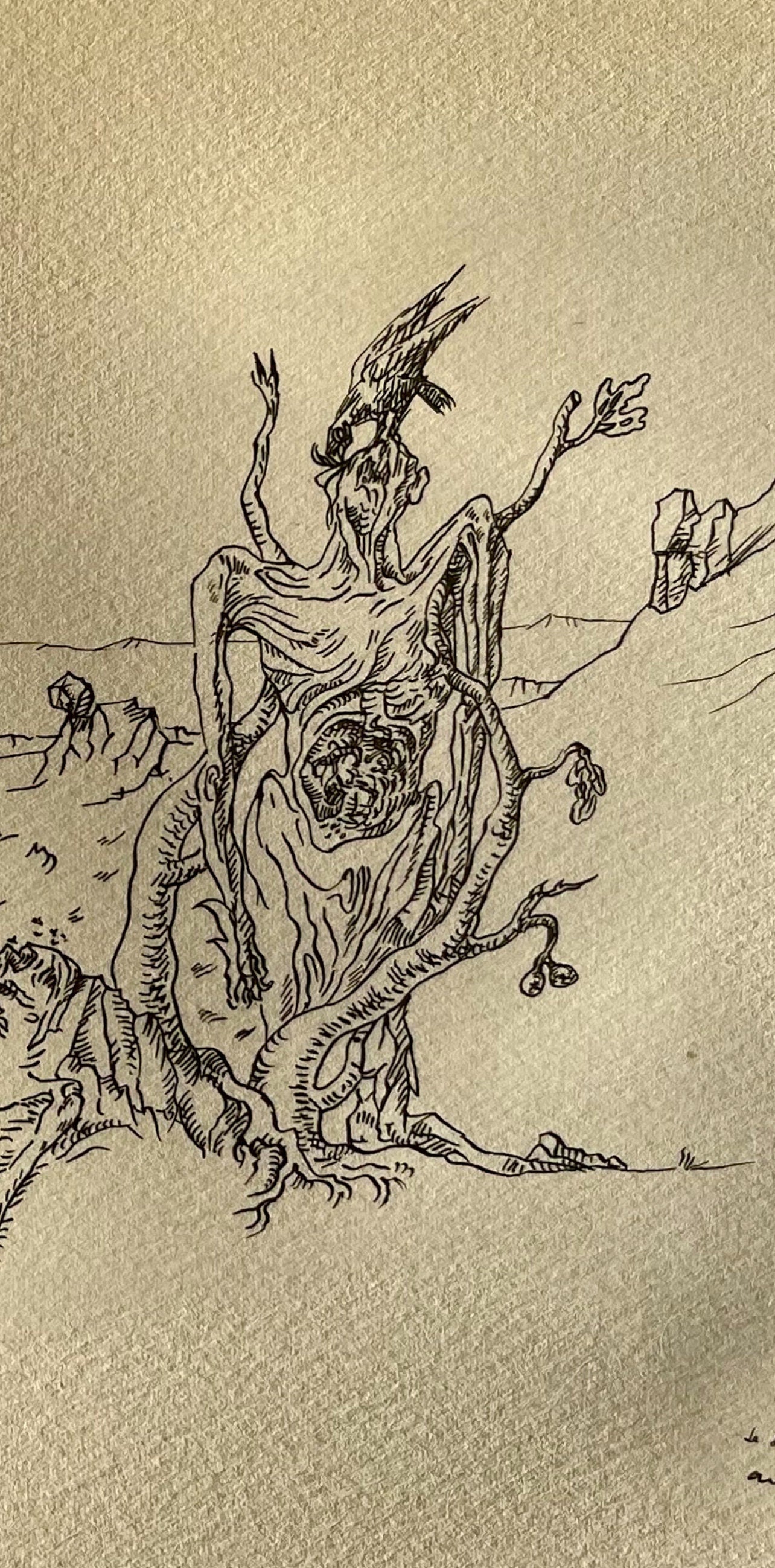 André Masson, Le figuier desséché, Masson Dessins, Limited Edition Lithograph